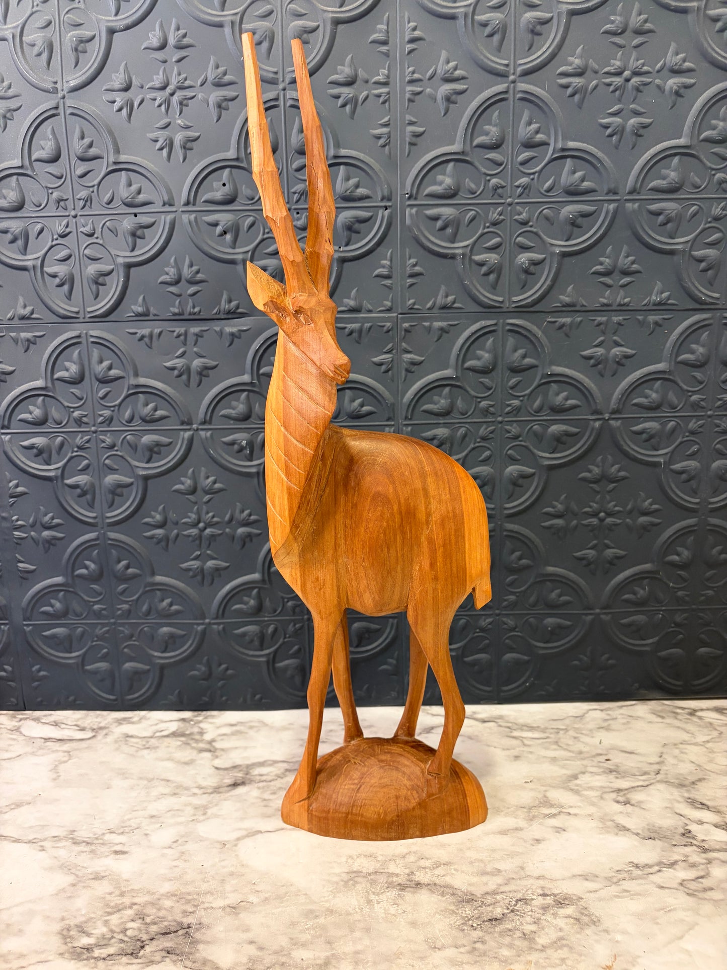 Carved Wood 18" Antelope AS IS