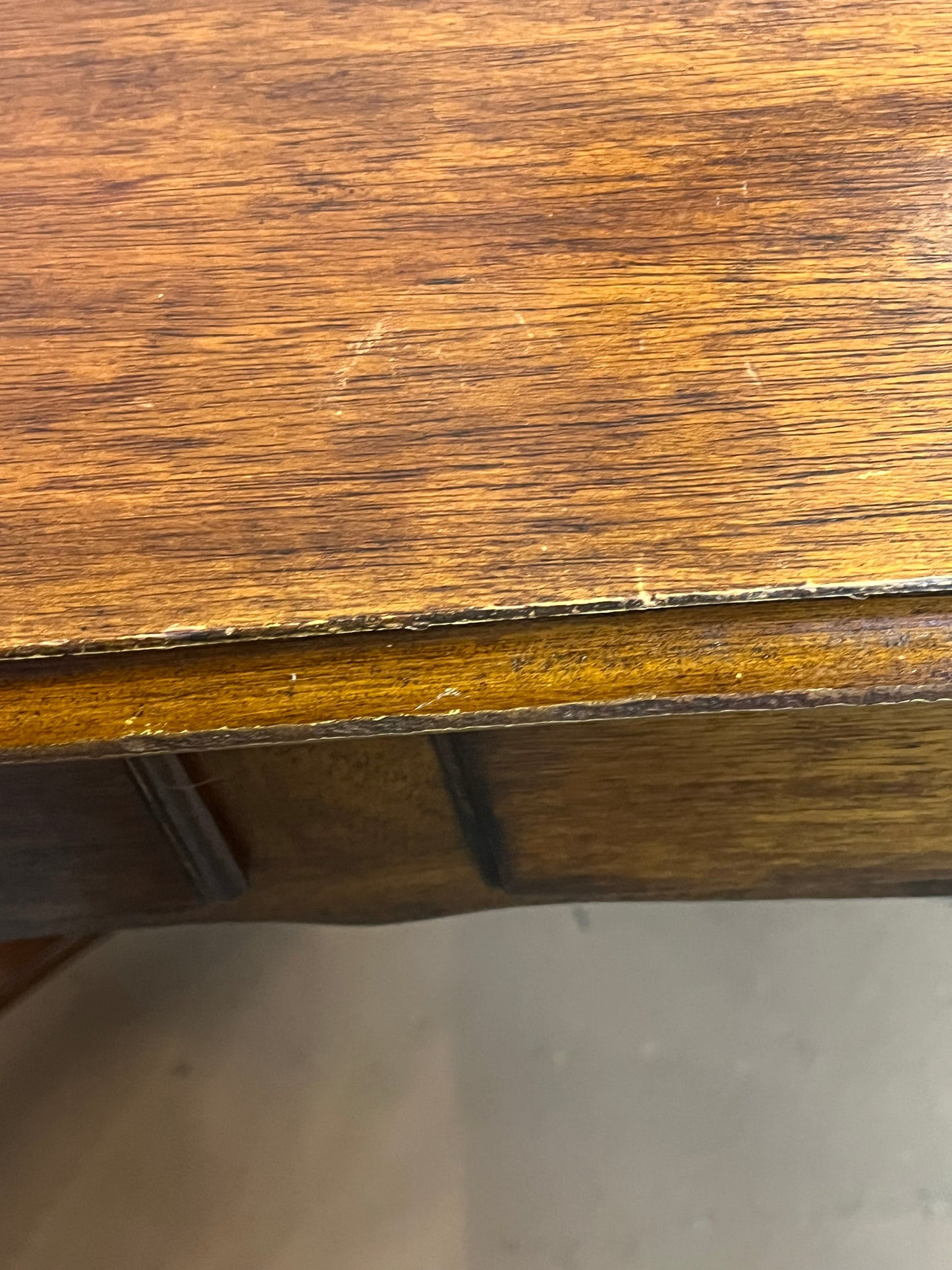 Wood Desk with Swan Legs