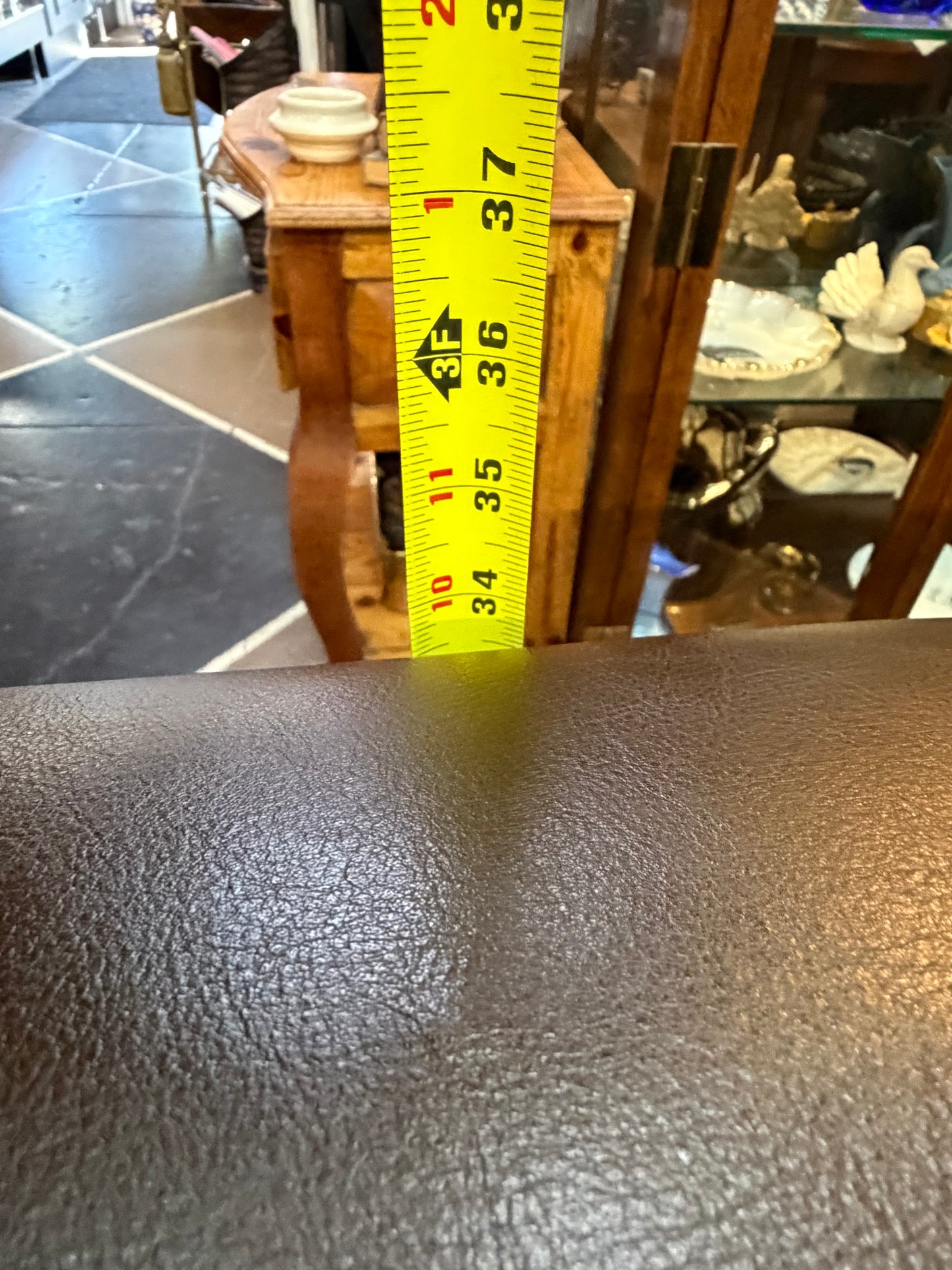 Natuzzi Brown Leather Loveseat