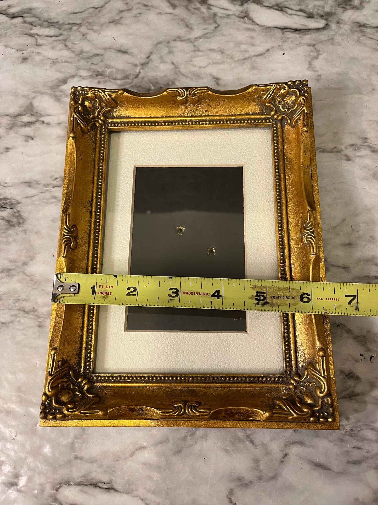 Small Gold Ornate frame with cream mat