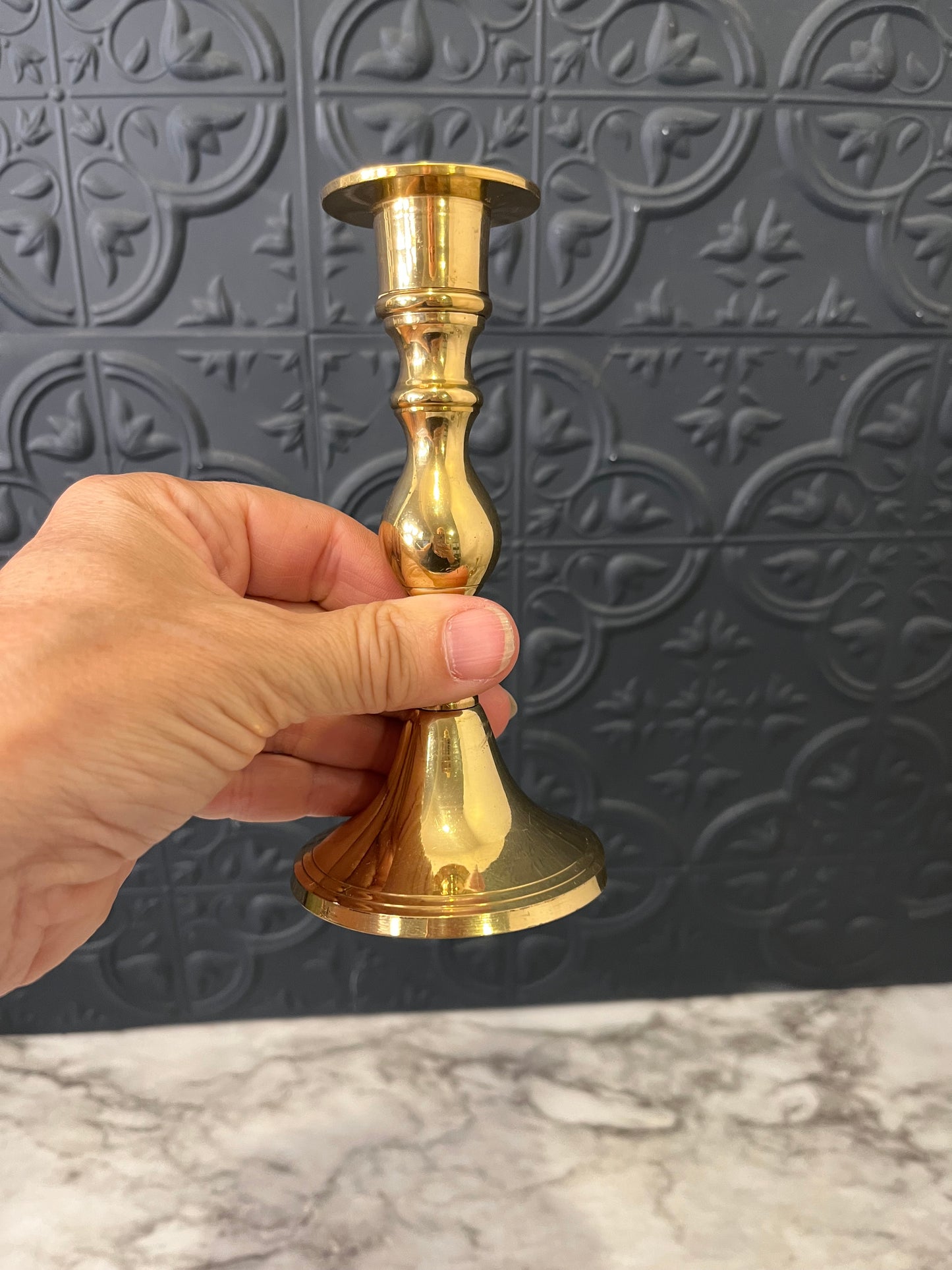 Brass Candle Holder Bulb Shaft 5.5