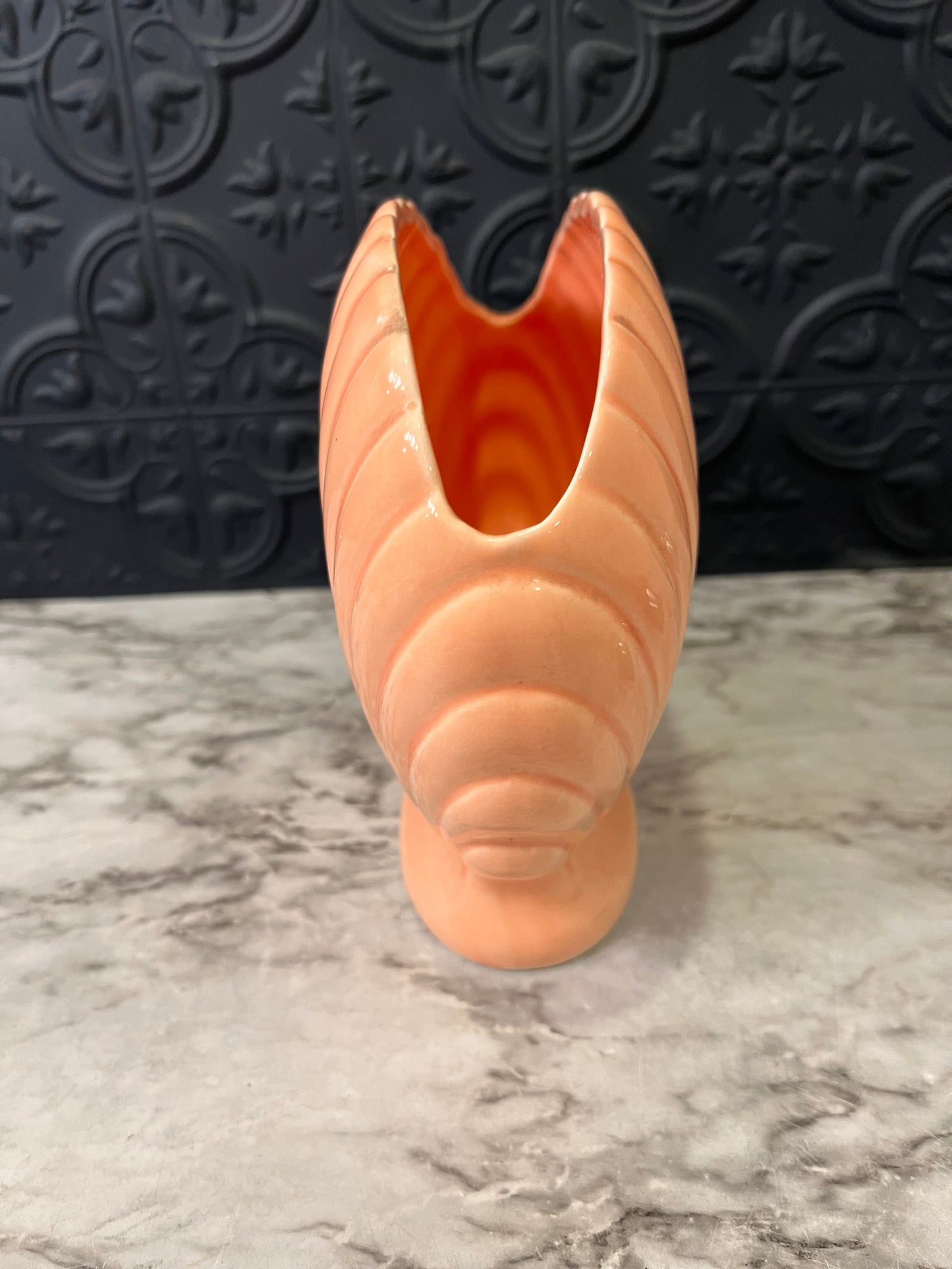 Japanese Shell Vase Peach