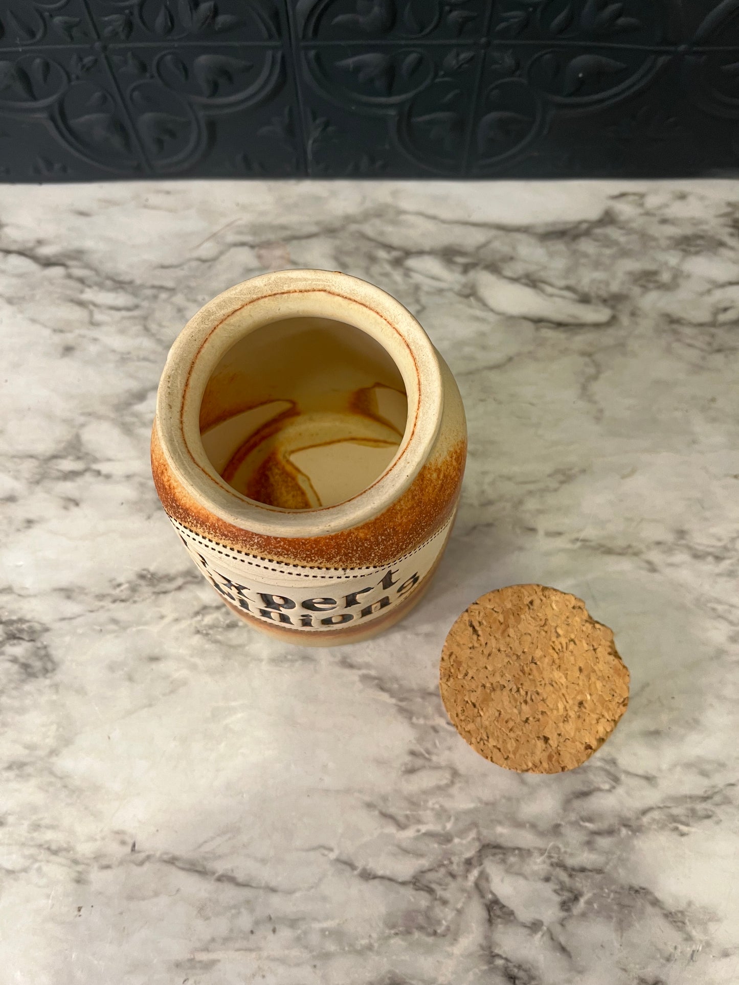 Expert Opinions Jar with cork