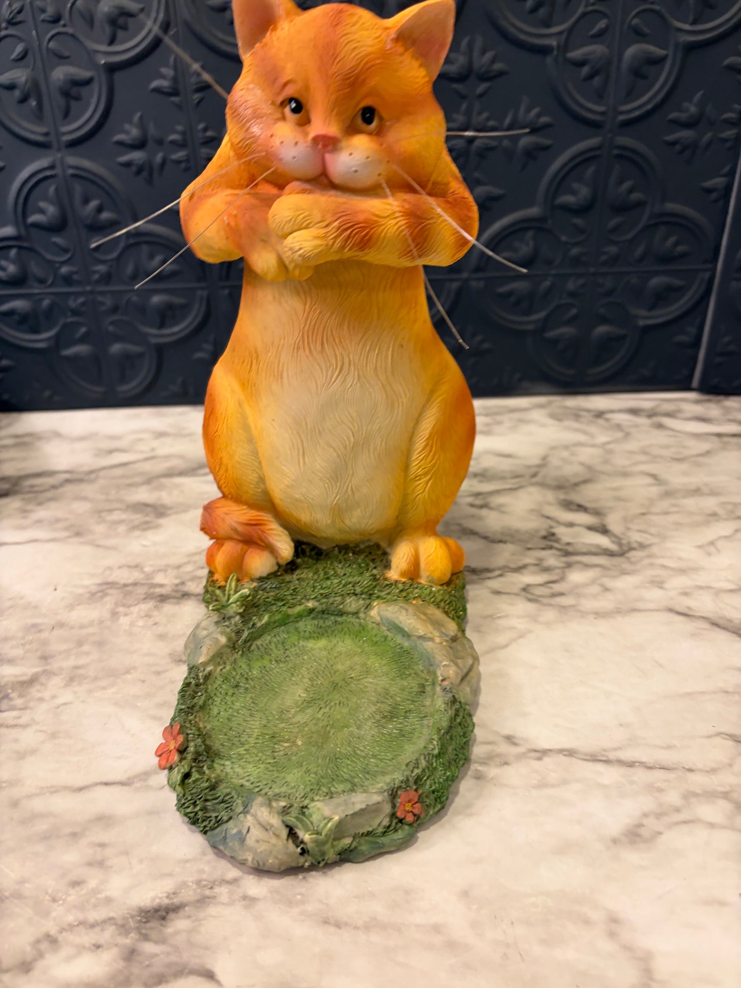 Orange Tabby Cat and Fishbowl