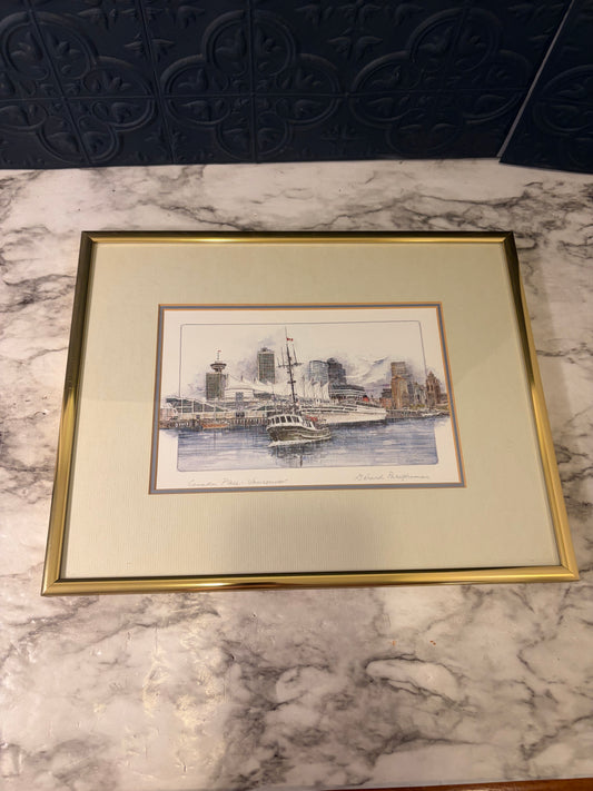 Print of Vancouver Framed