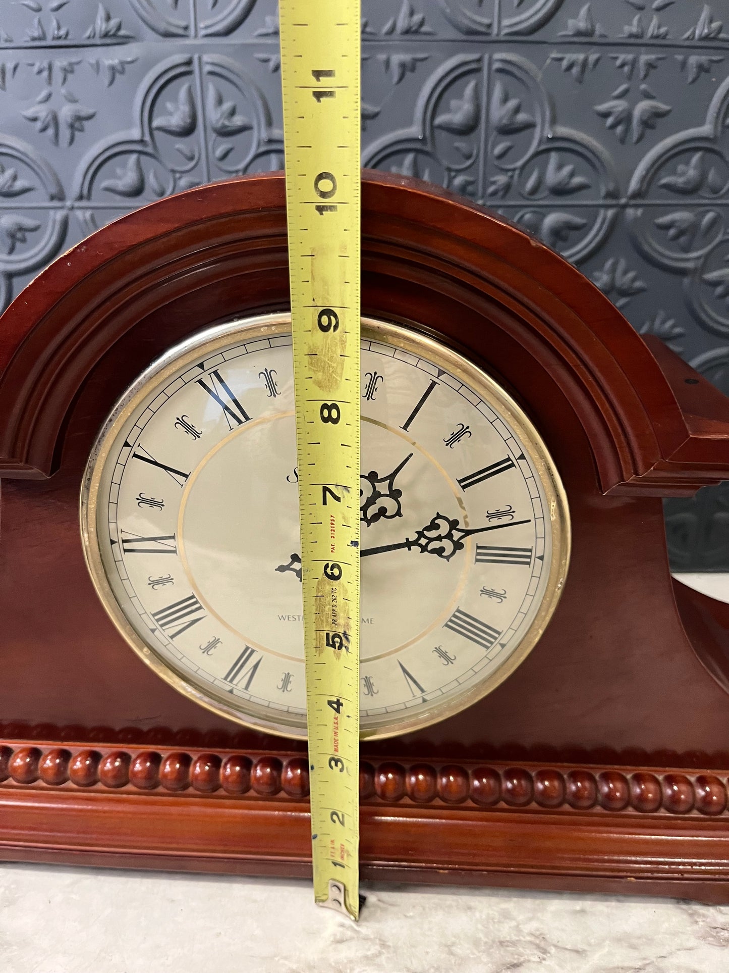 Sunbeam Wood Mantle Clock