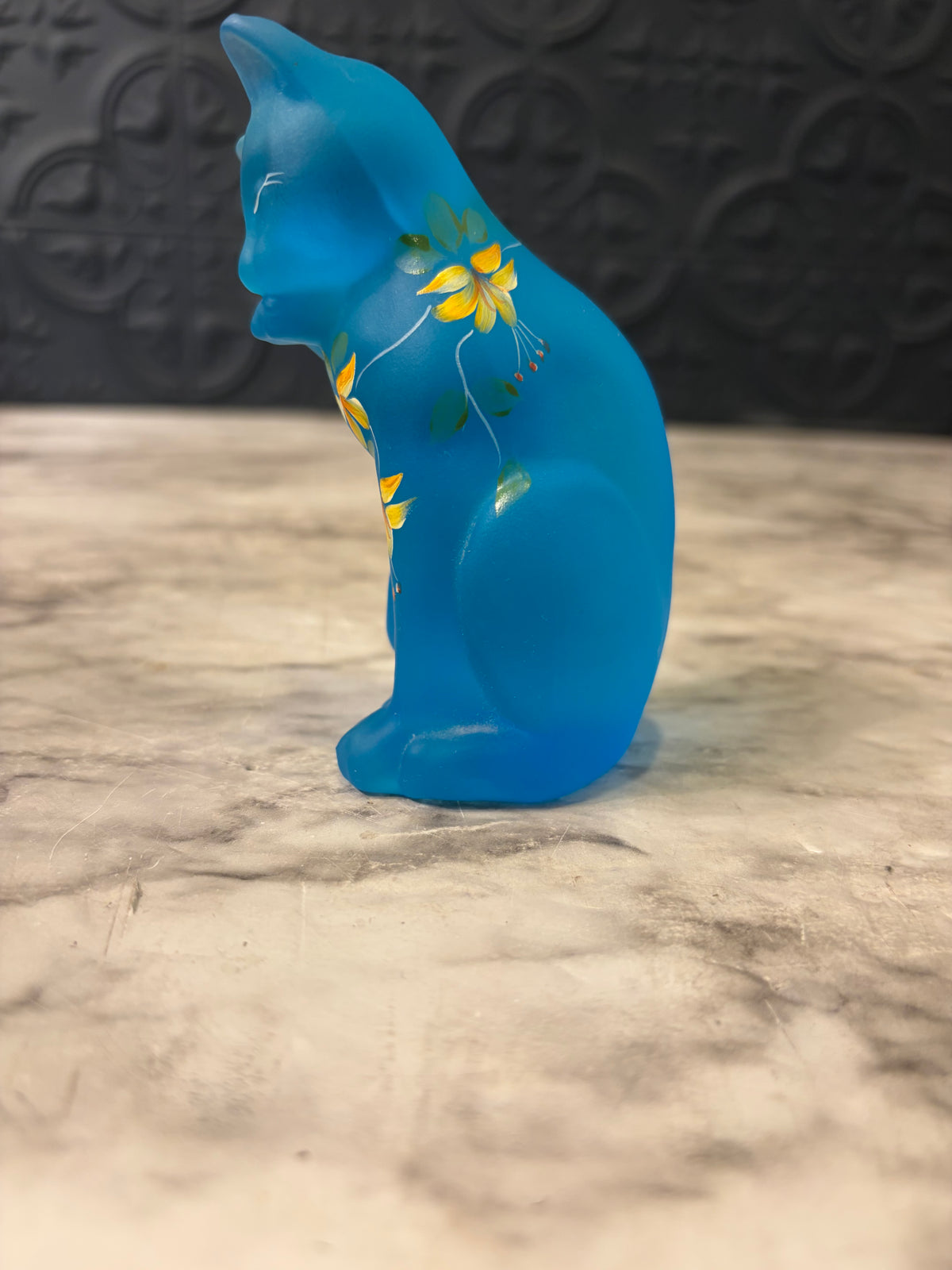 Lenox Fenton Satin Blue Cat