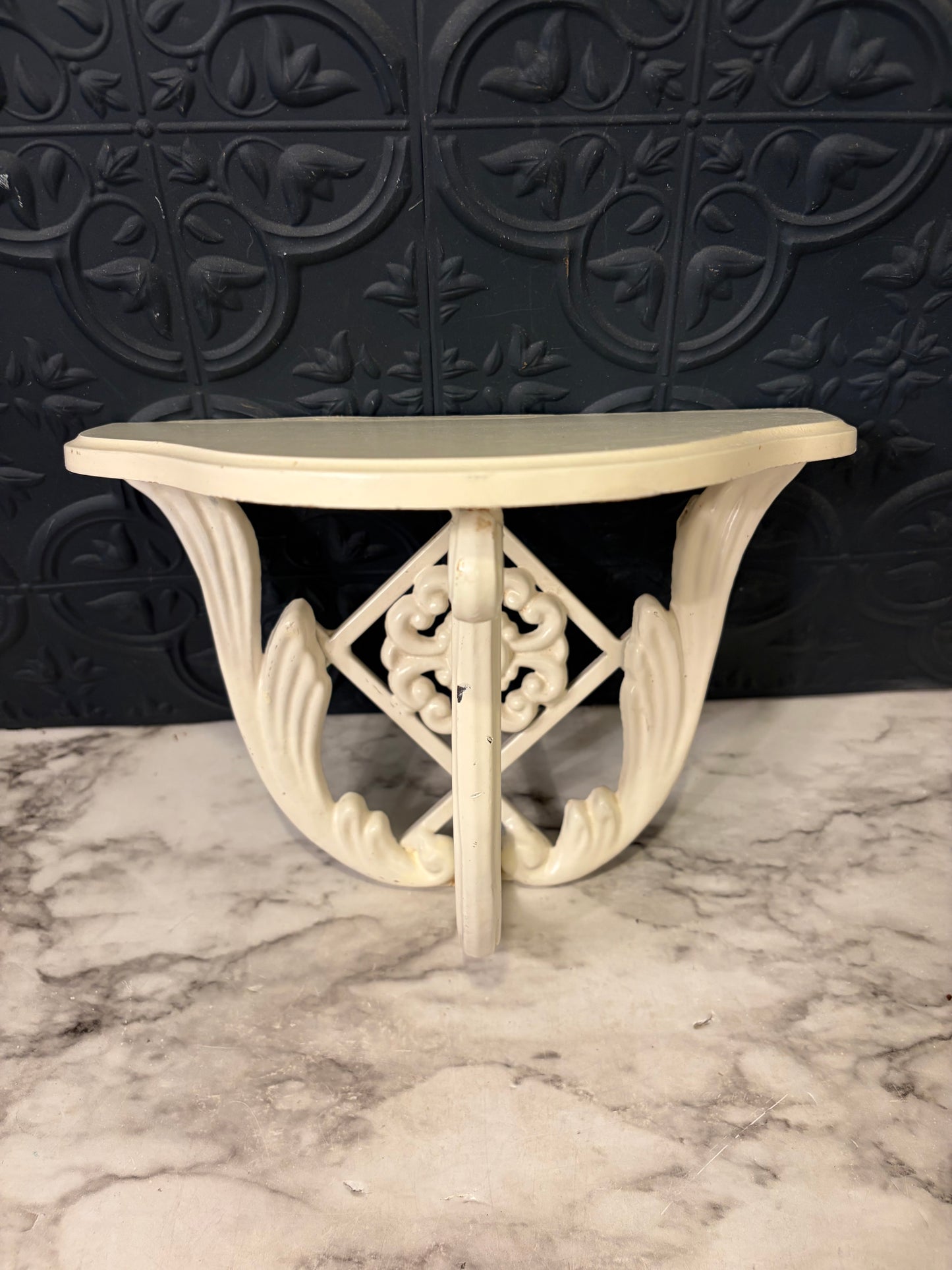 White cast Iron Wall Shelf