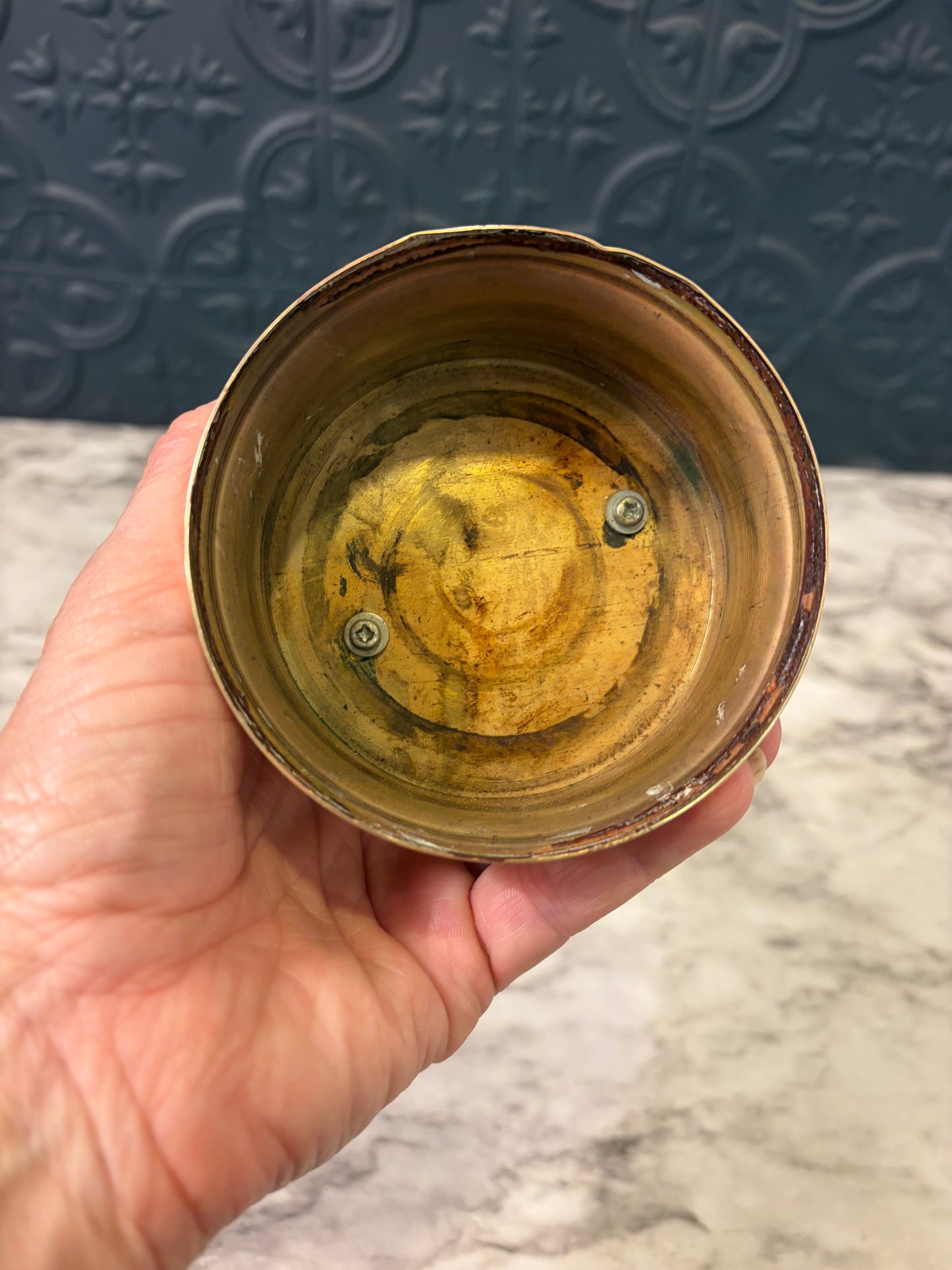 Brass Swan on Round Pedestal