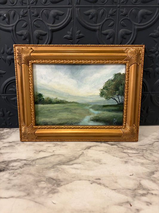 Stream by the Oak Original Painting by Jessie