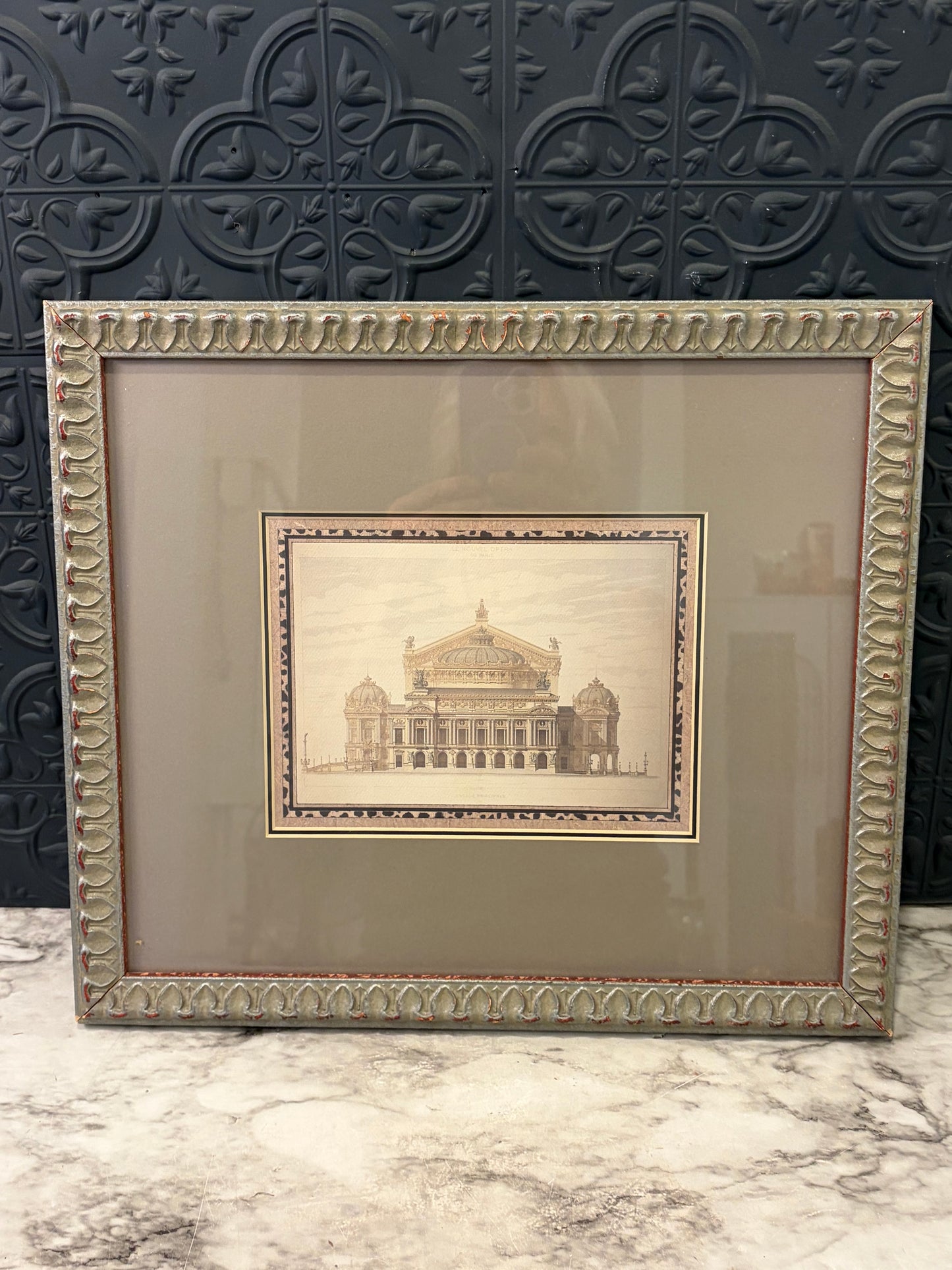 Print of Paris Opera House Framed