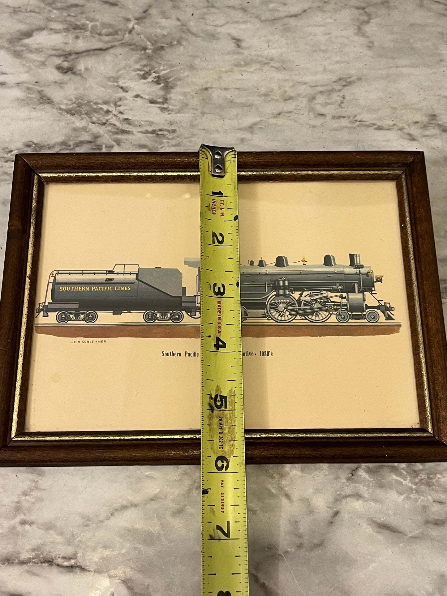 Southern Pacific train Print Framed