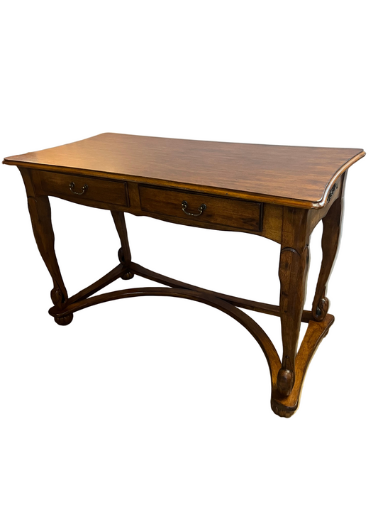 Wood Desk with Swan Legs