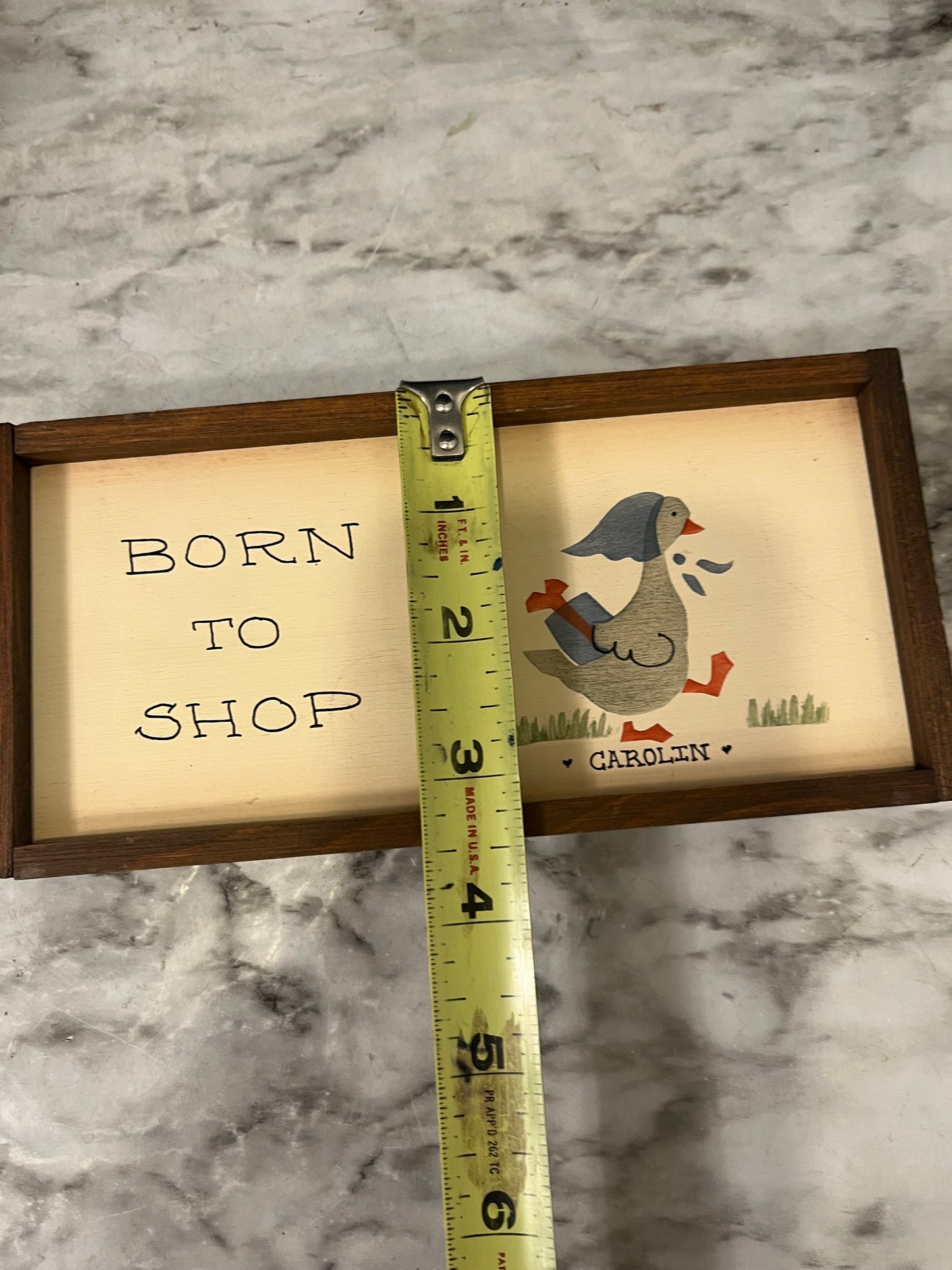 Born to Shop saying