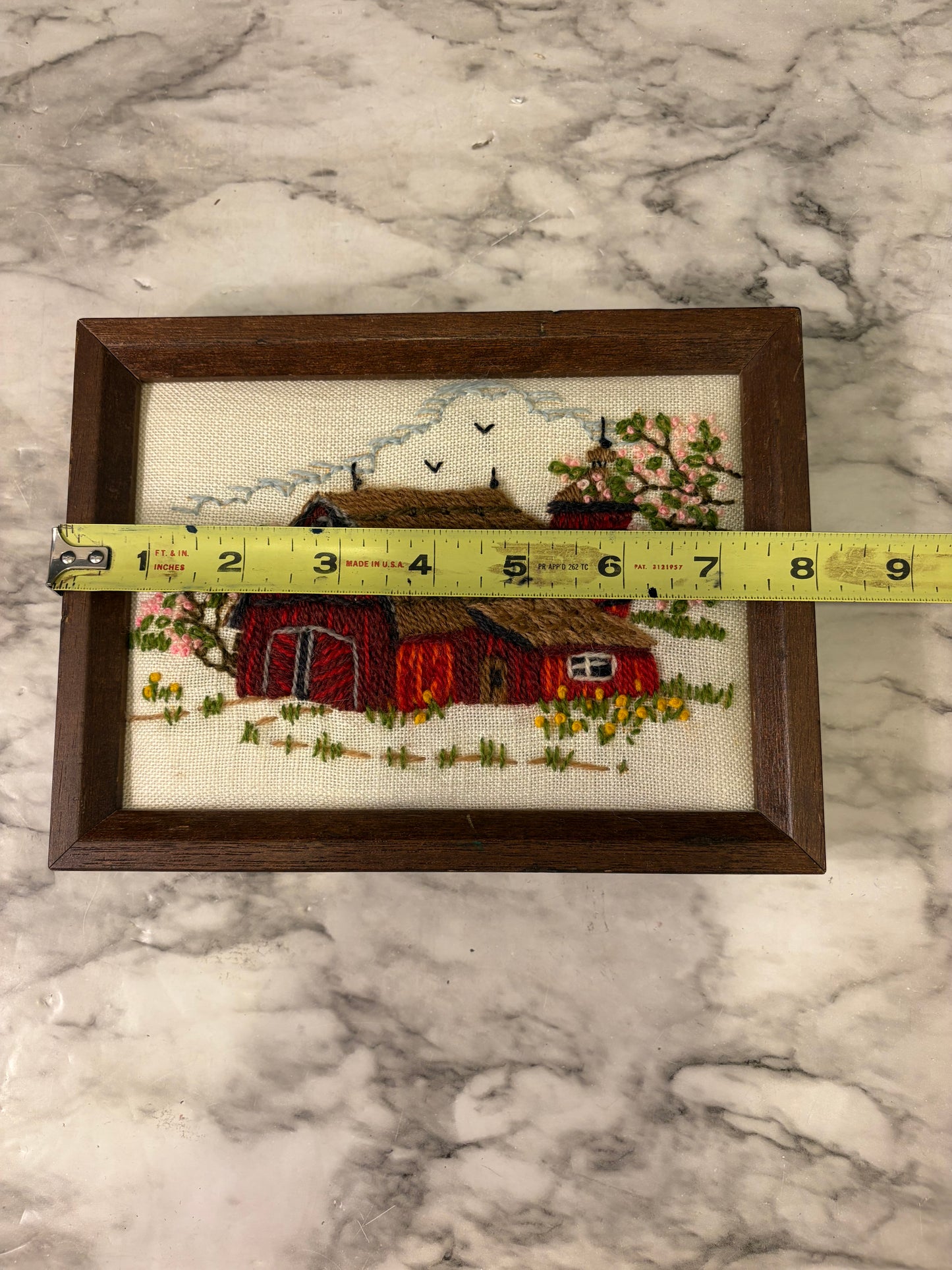 Small Stitching of Barn Framed