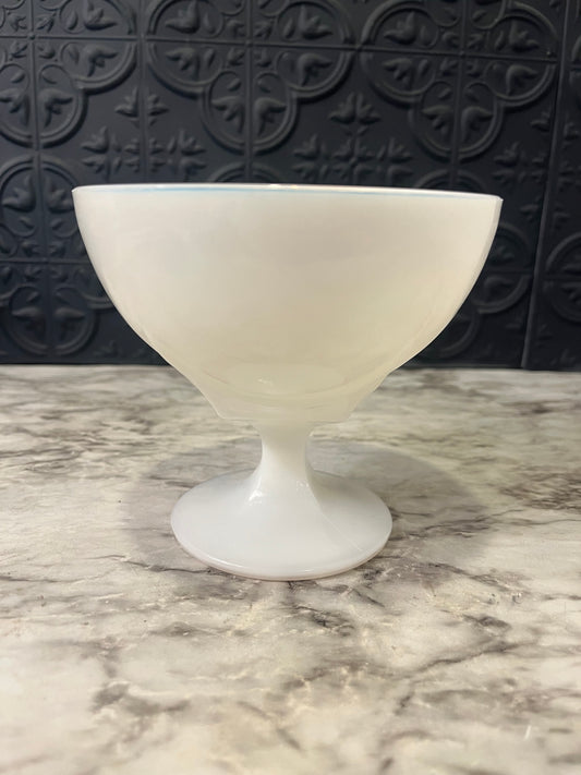 Milk glass Pedestal Bowl Hazel Atlas