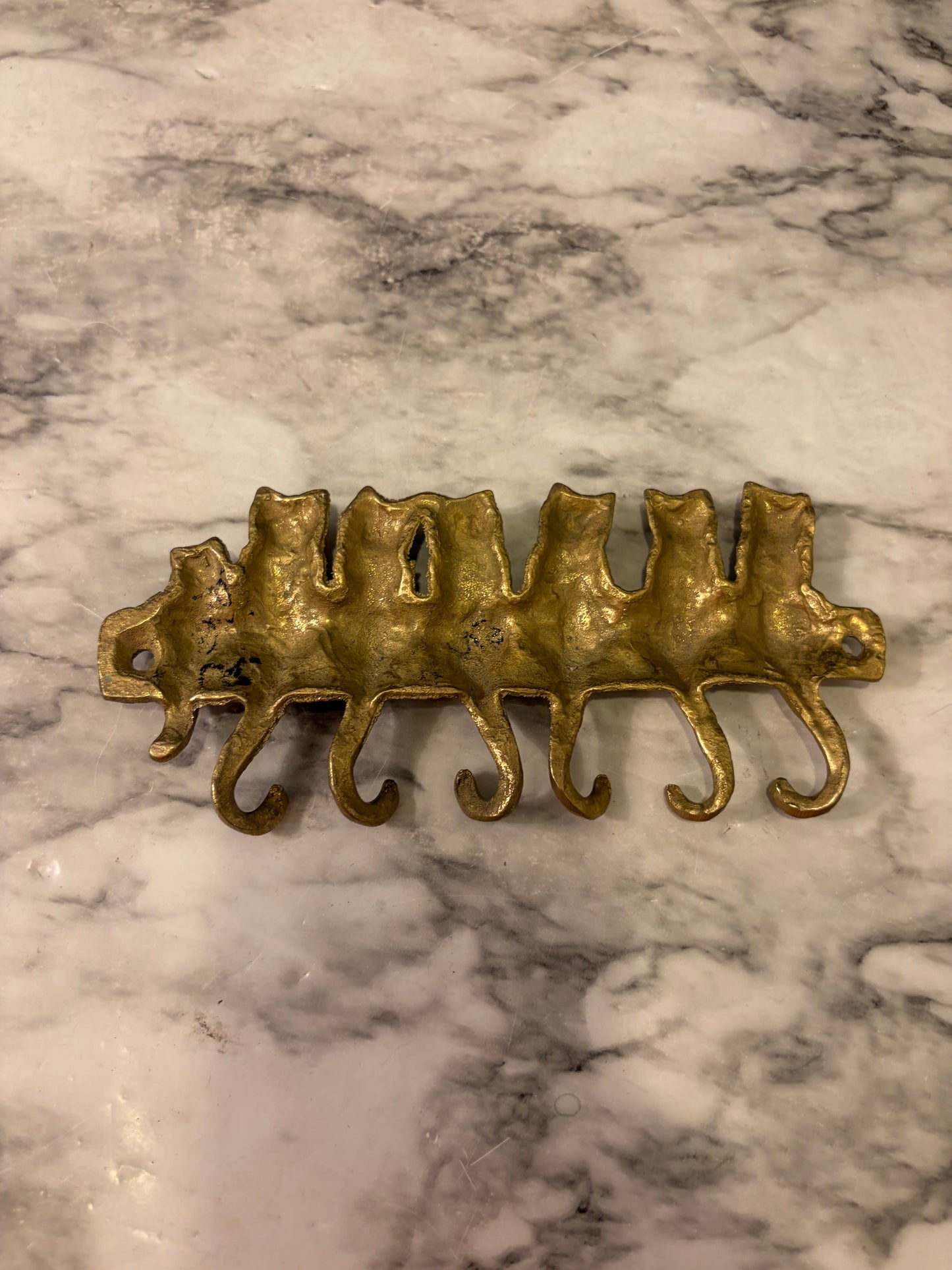 Brass Cat Tail Key Holder