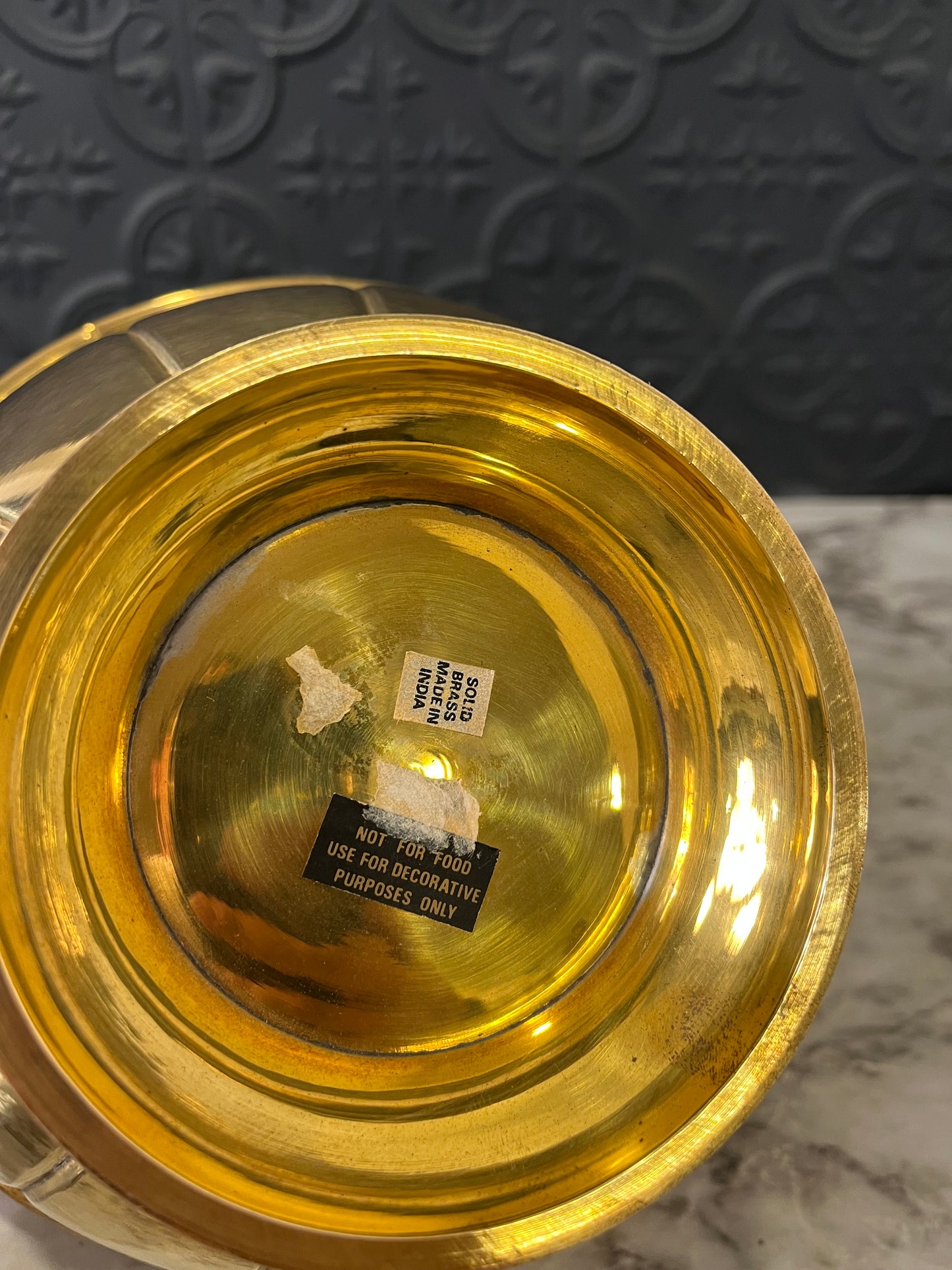 Brass Pedestal Bowl 8.5"