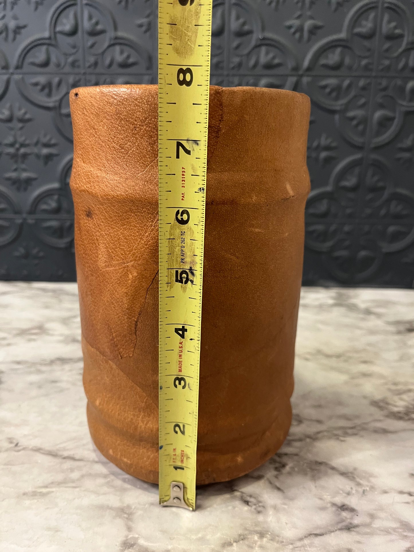 Leather Wrapped Canister