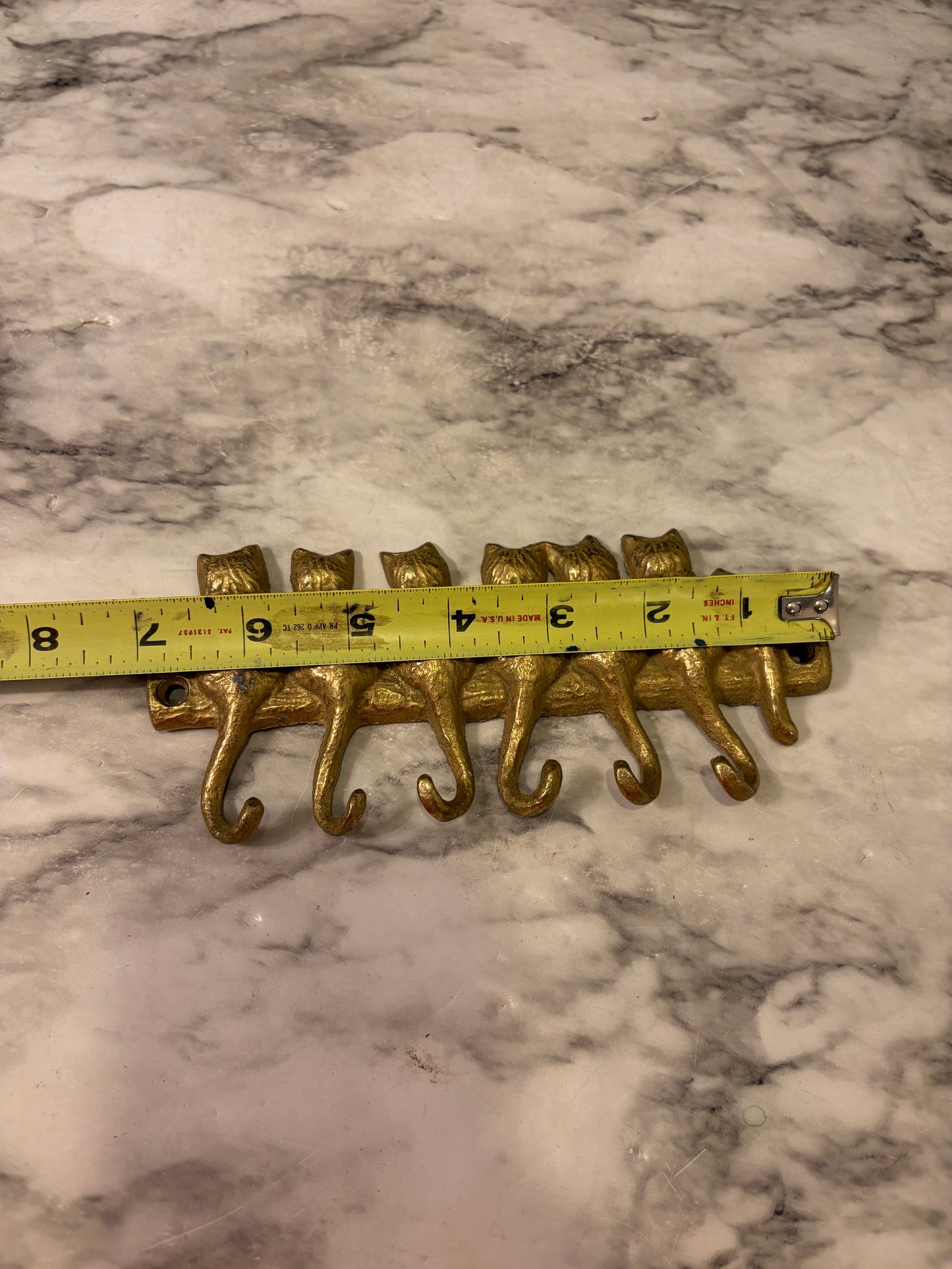 Brass Cat Tail Key Holder
