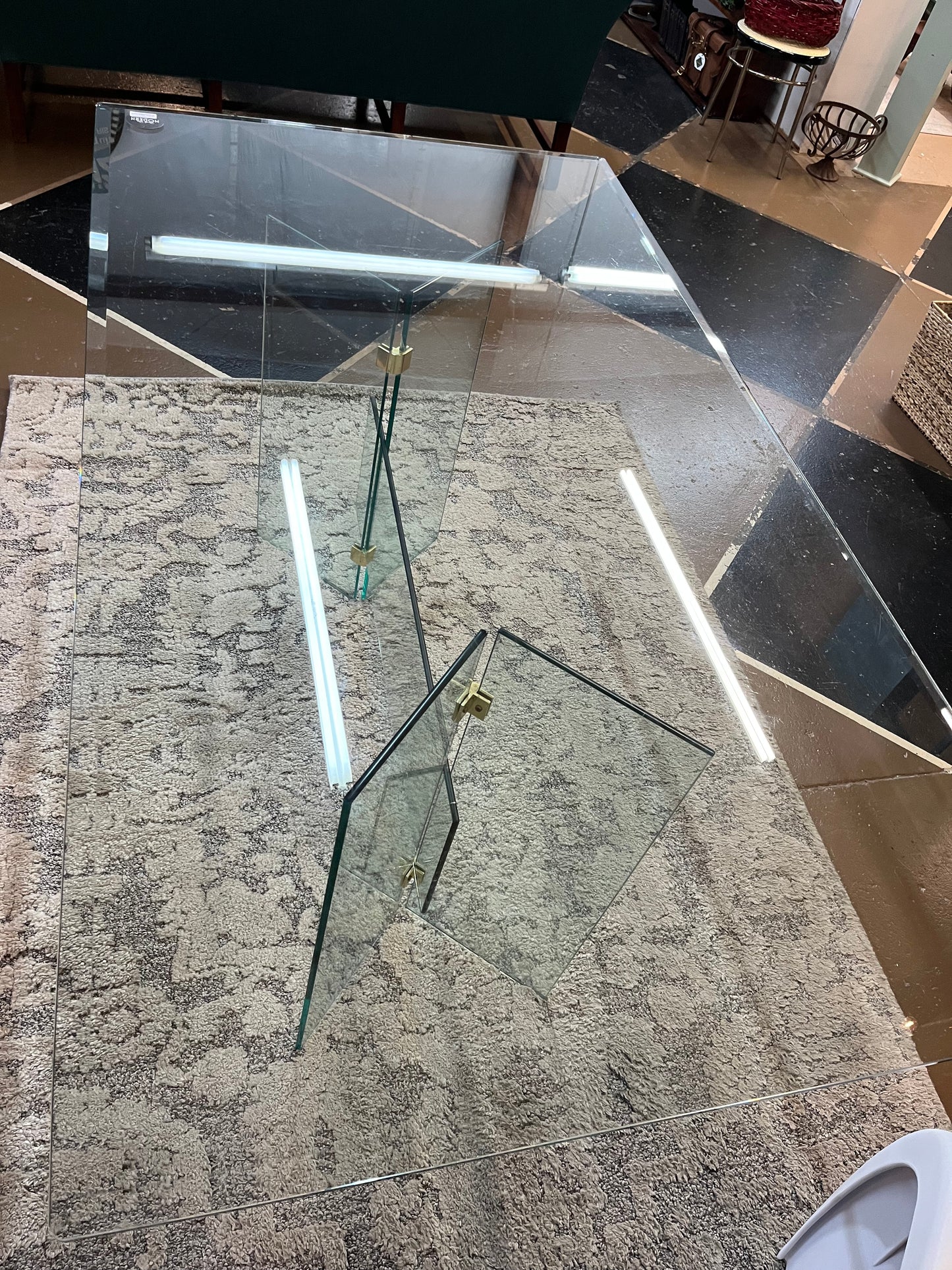 Post Modern Glass Dining Table