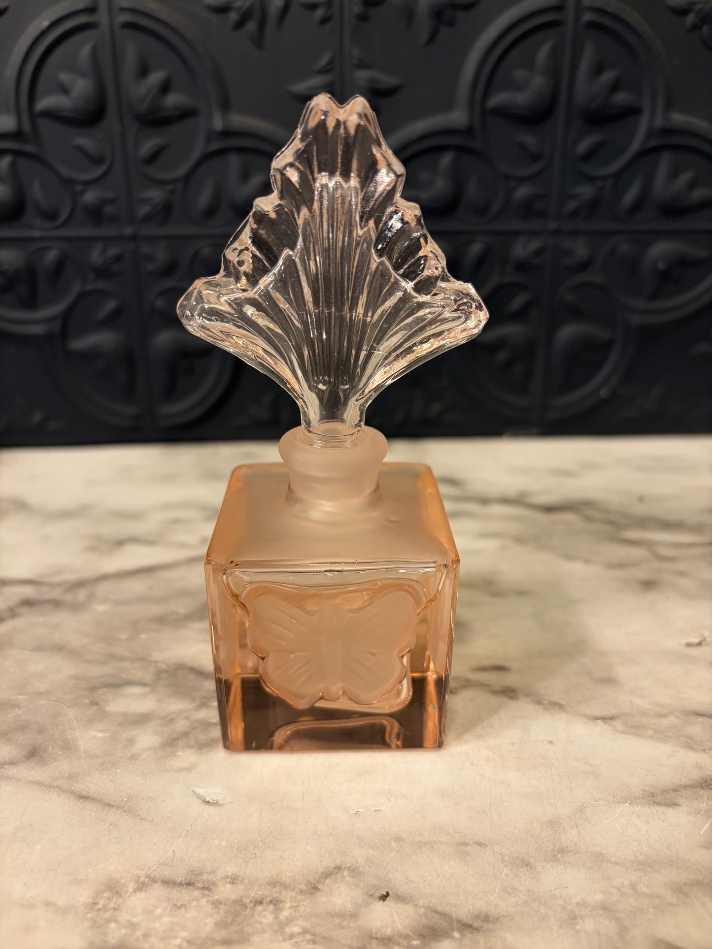 Pink Butterfly Perfume Bottle