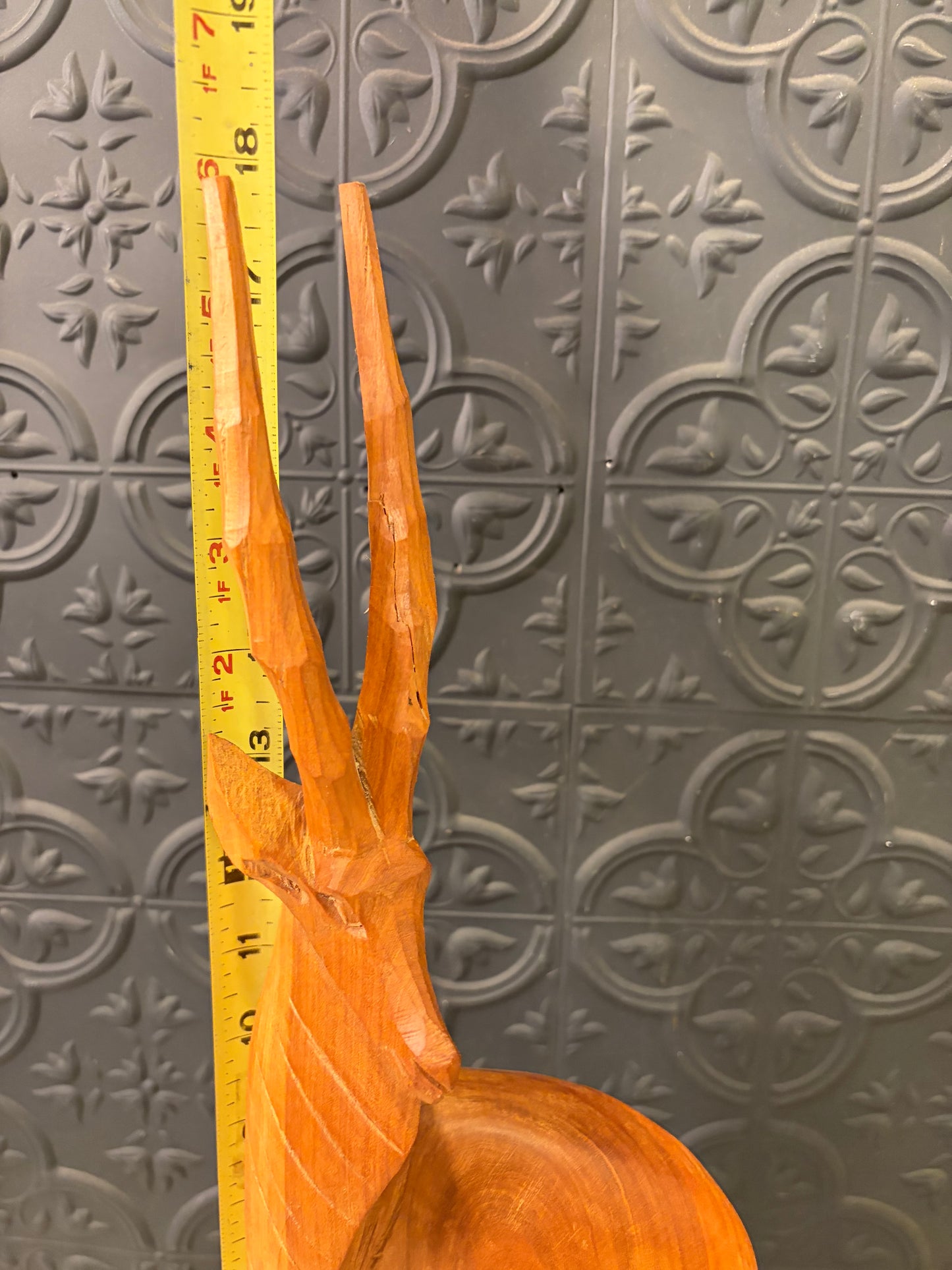 Carved Wood 18" Antelope AS IS