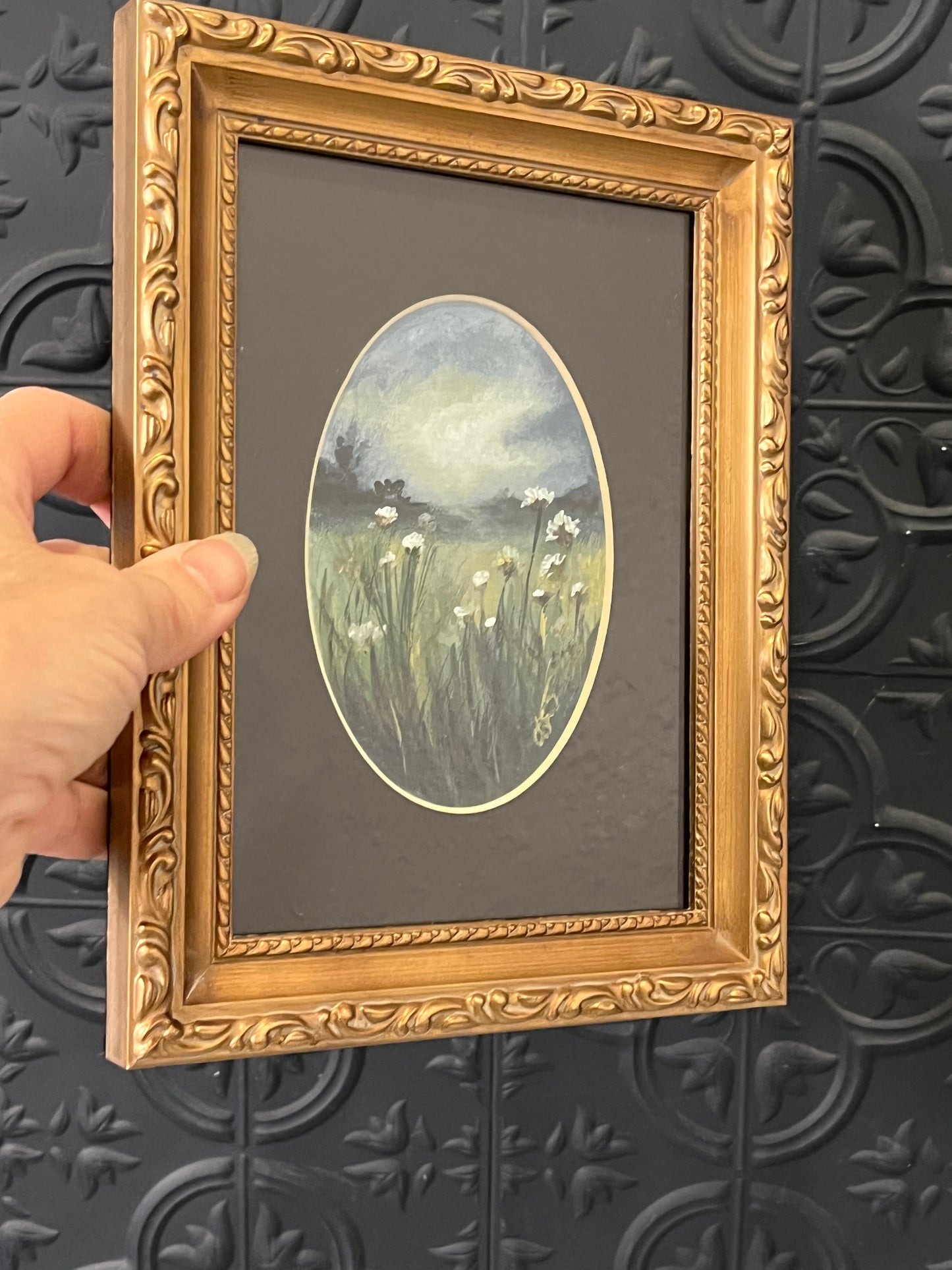 Twilight Daisies Painting by Jessie