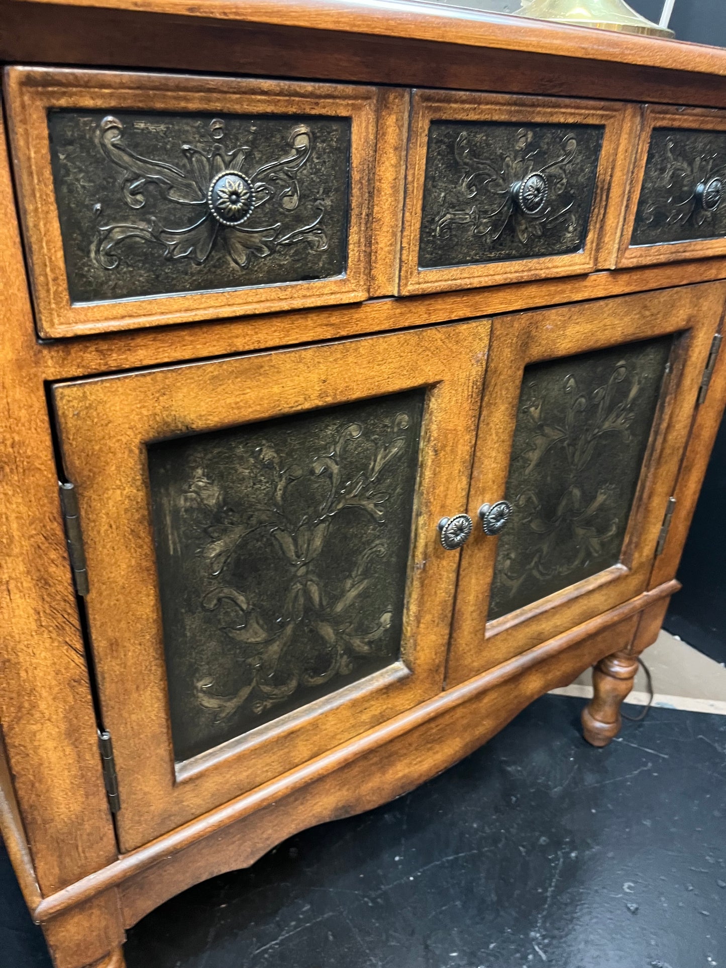 Small Cabinet with Faux Tin Insets