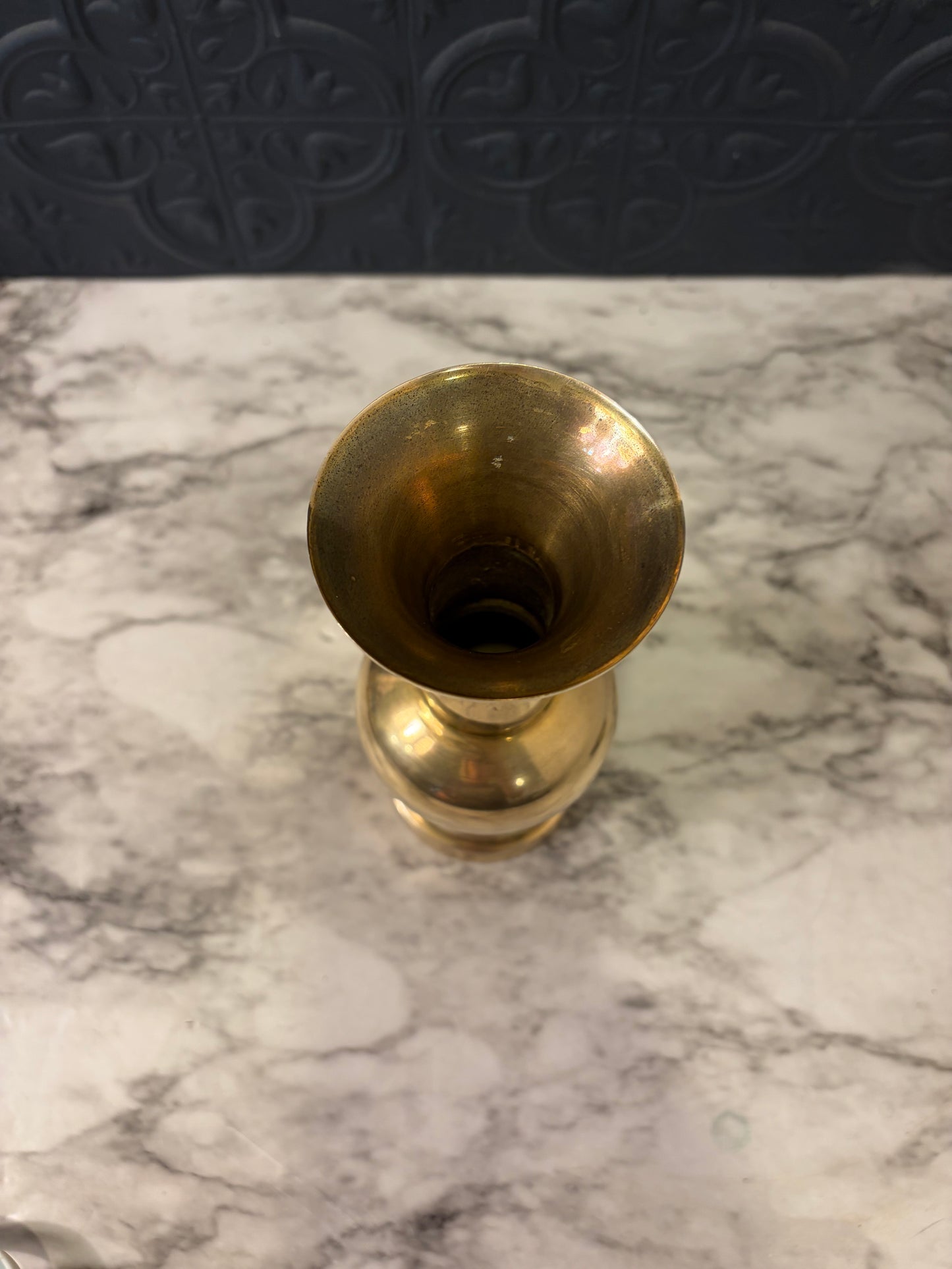 Brass Bud Vase 6.75 "