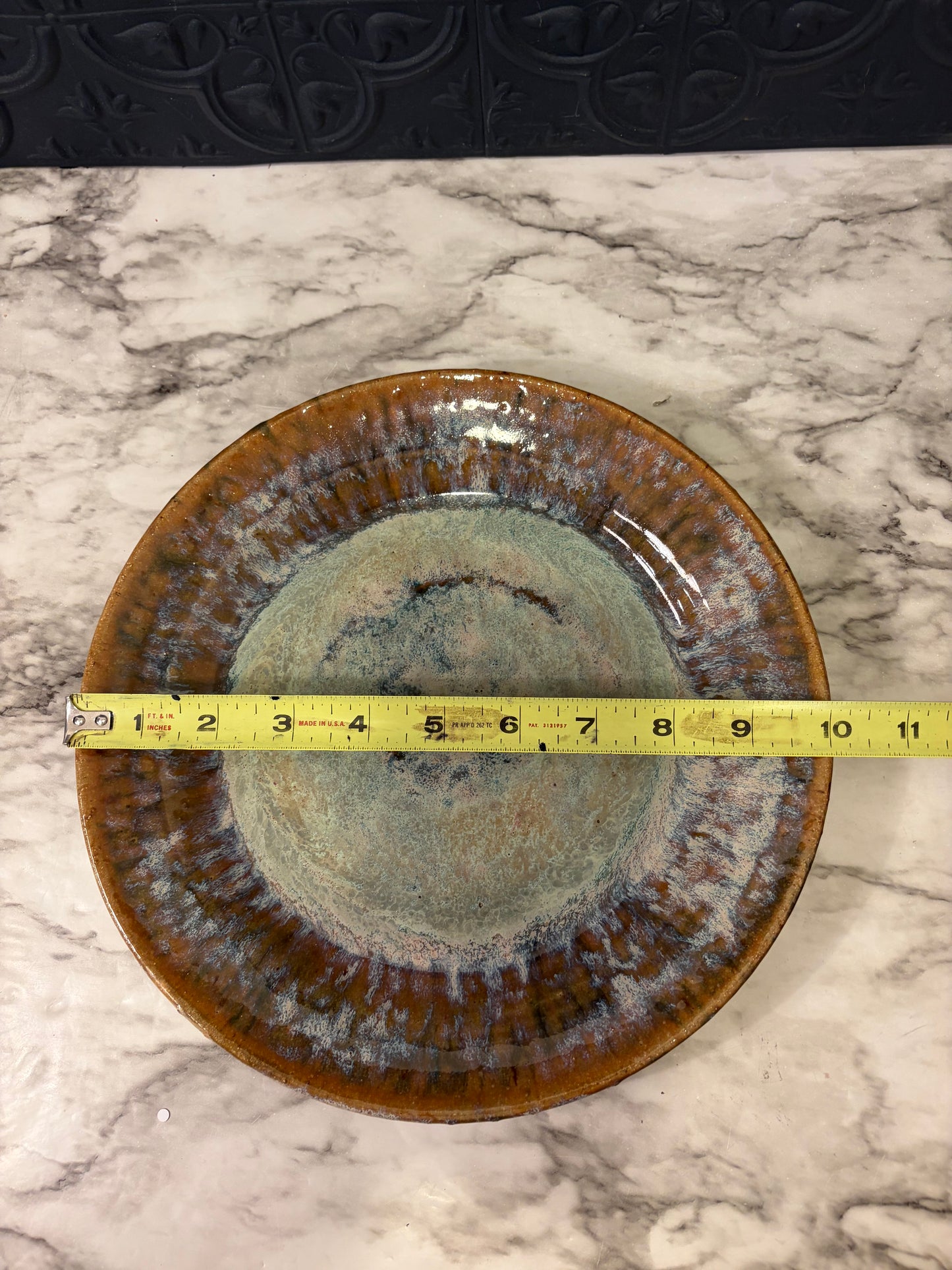 Glazed Ceramic Plate 10"