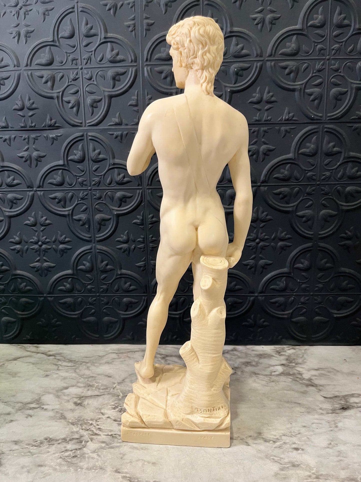 A Santini David Resin Sculpture
