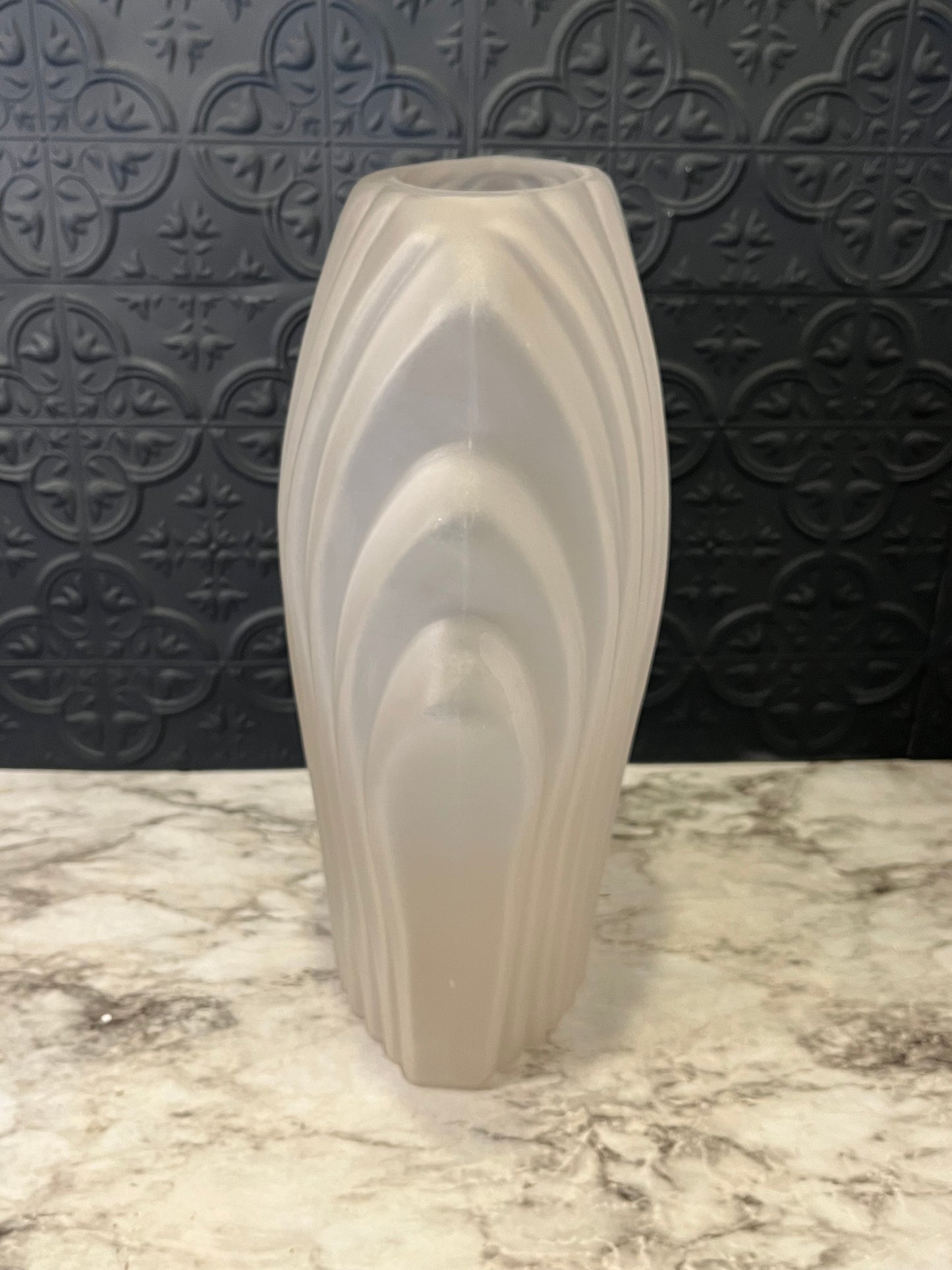 Satin Glass Art Deco Vase