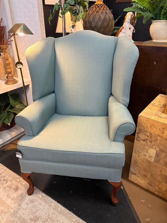 Slate Blue Wingback Chair