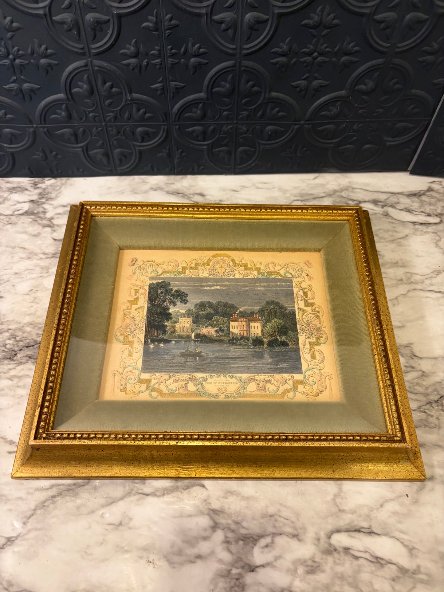 Antique Hand Tinted Tombleson Views Framed
