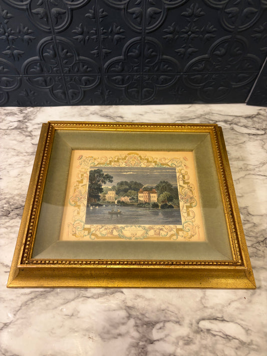 Antique Hand Tinted Tombleson Views Framed