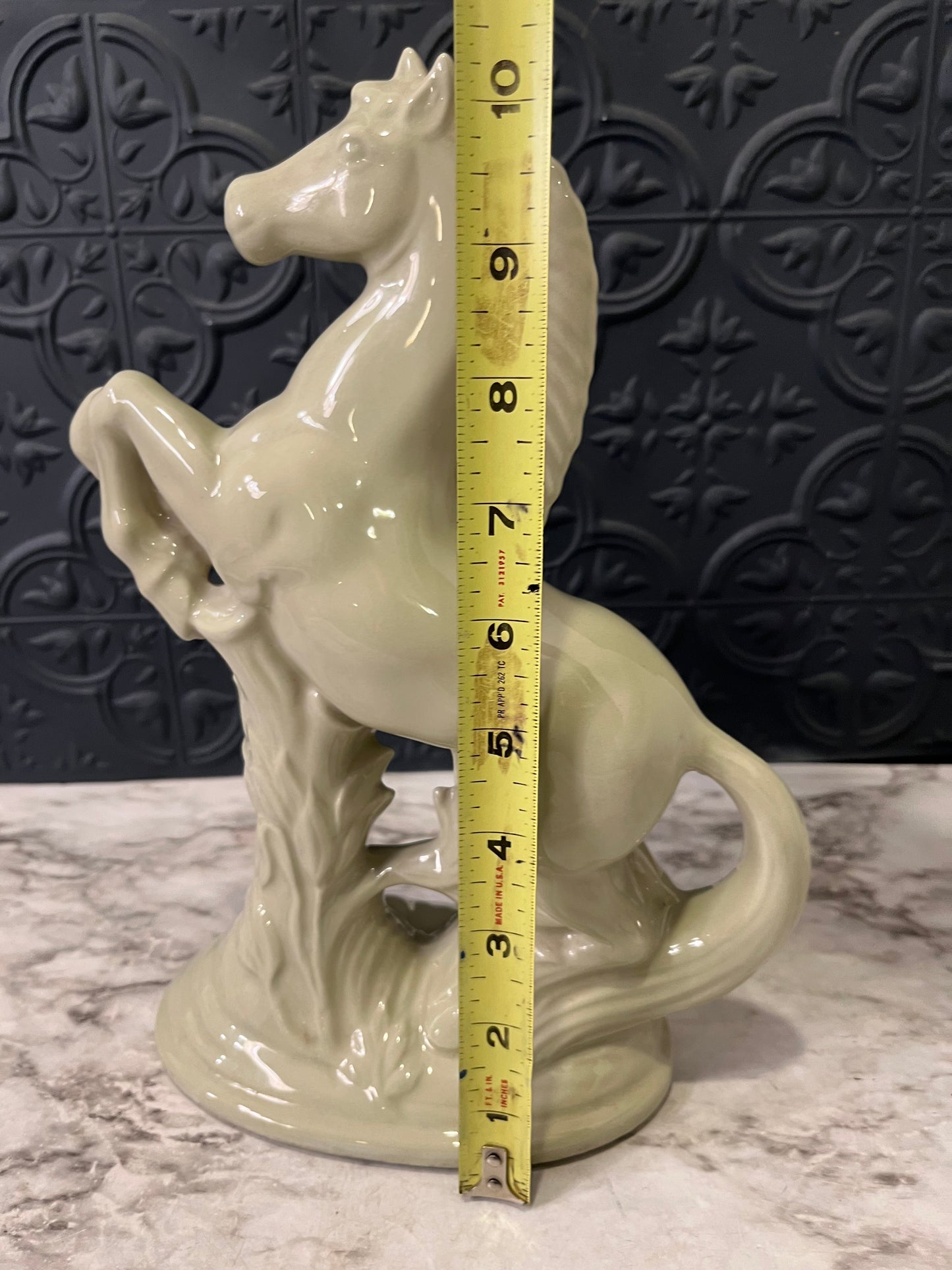 Light Green Ceramic Horse