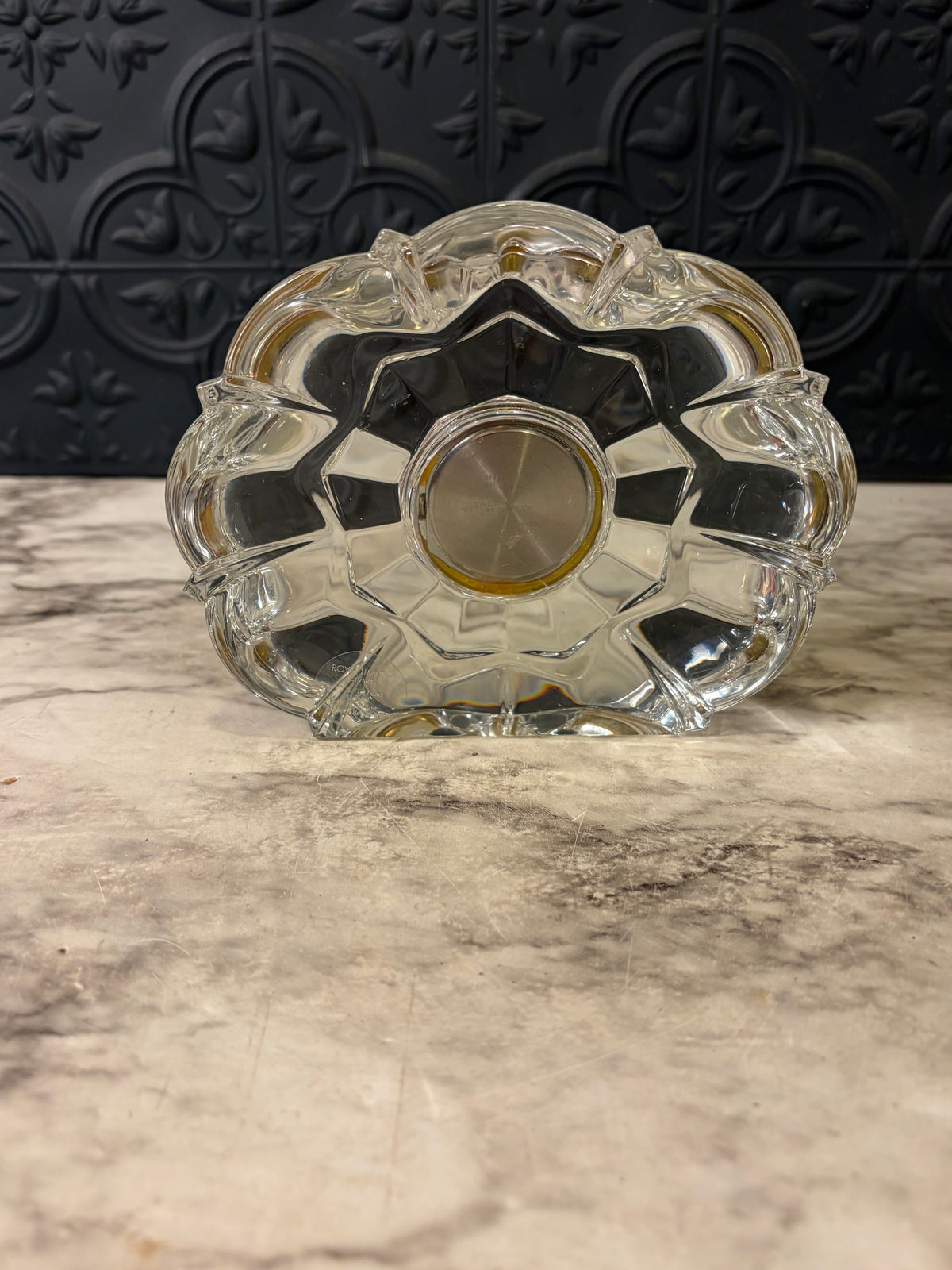 Xavier Czech Lead Crystal Table Clock