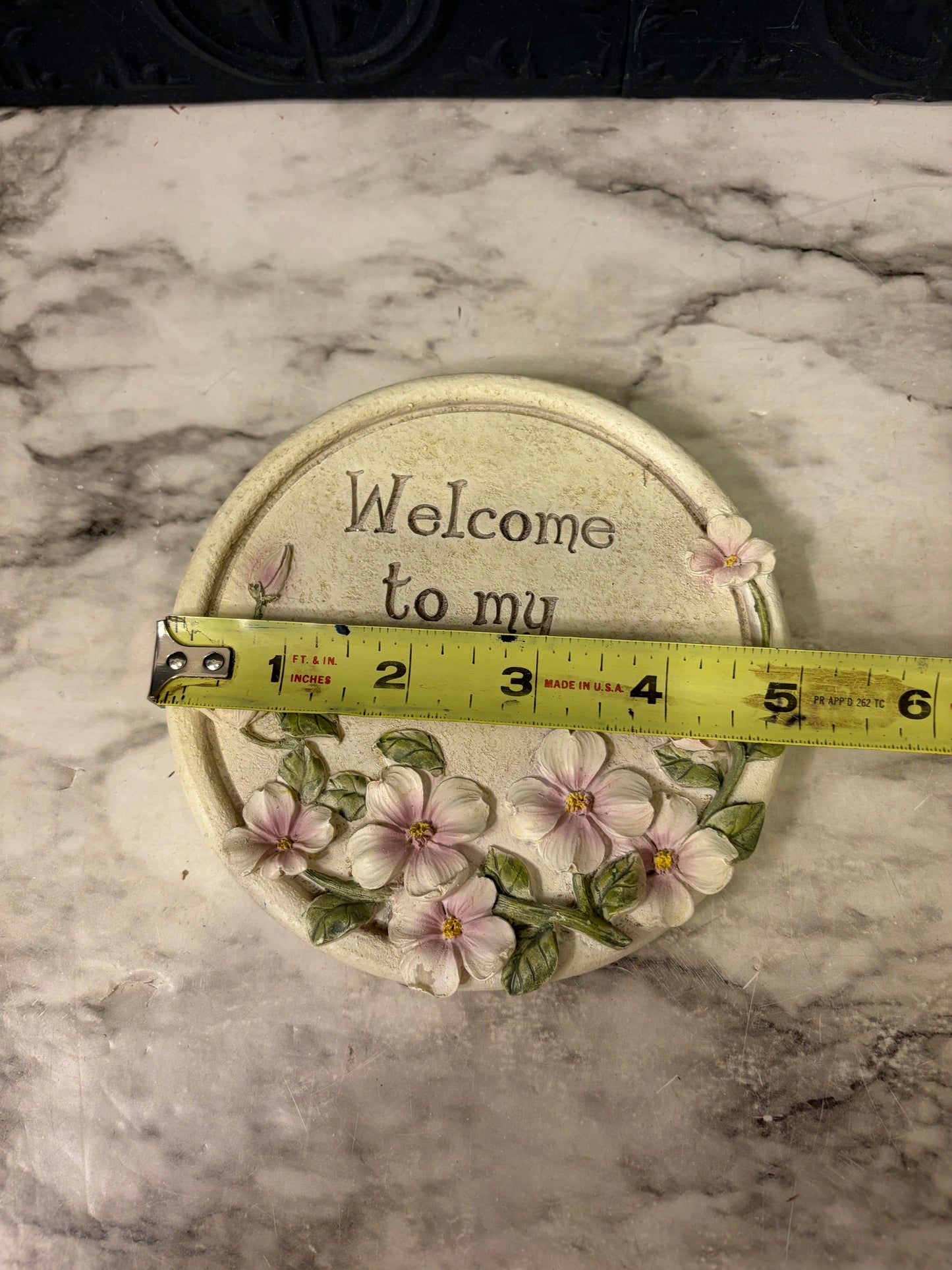 Resin Welcome to my Garden Wall hanging