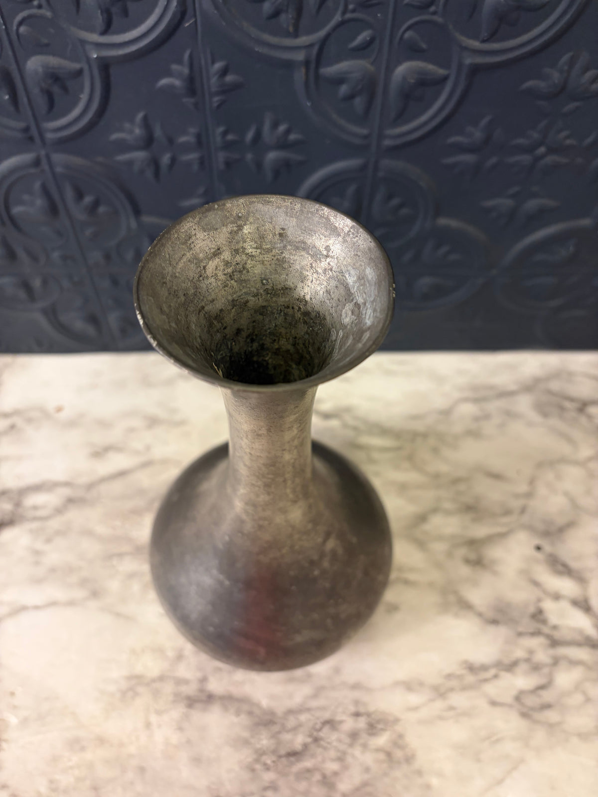 Vintage Selangor Pewter Vase