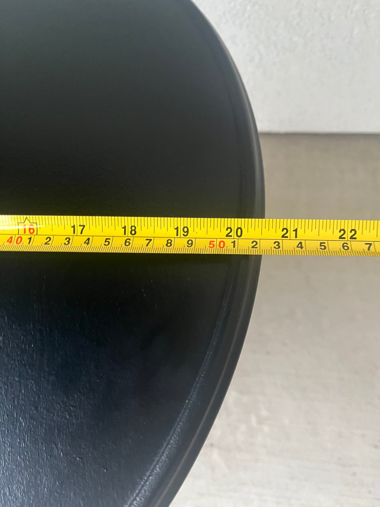 two Tier Pie Table Painted Black