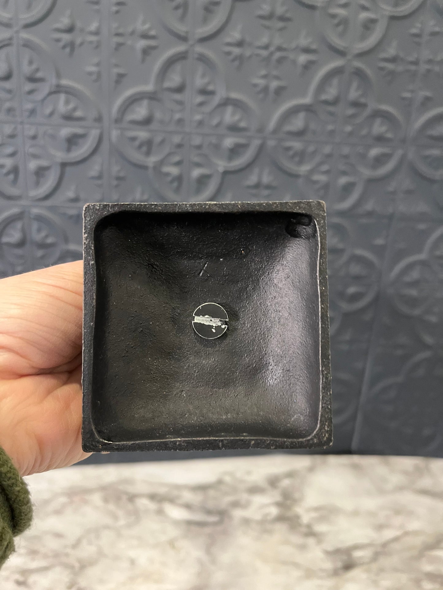 Black Cast Iron Squirrels on a tree candle holder