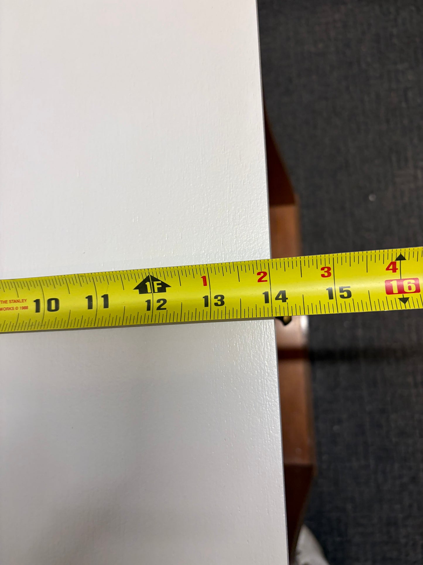 Mid Century Nightstand with White Top