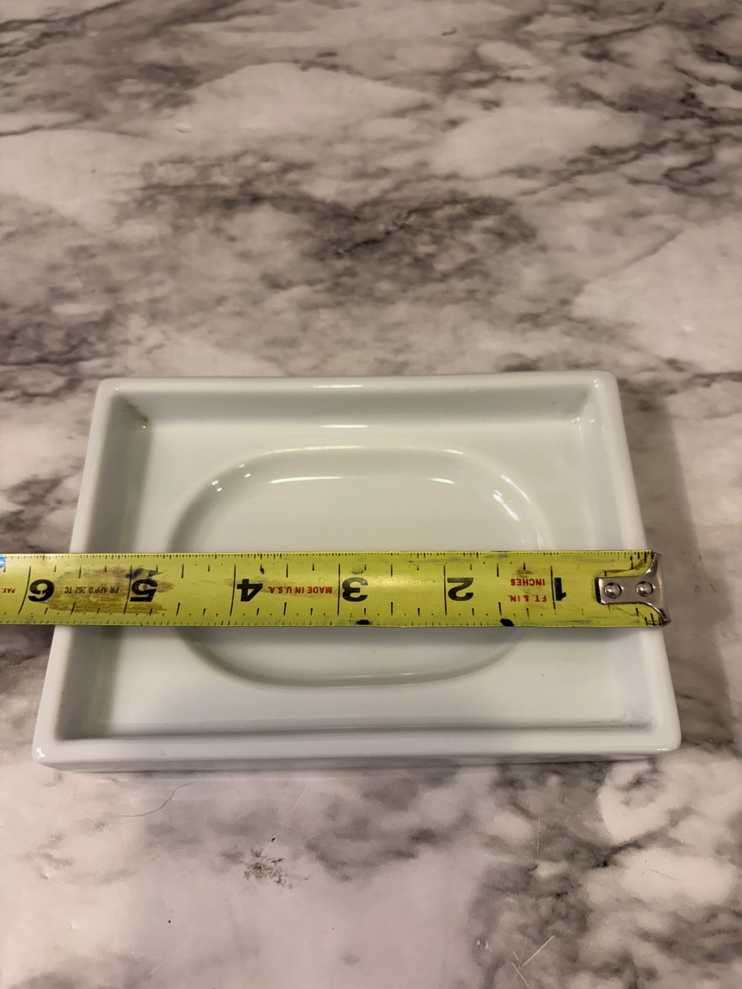 White Soap Plate