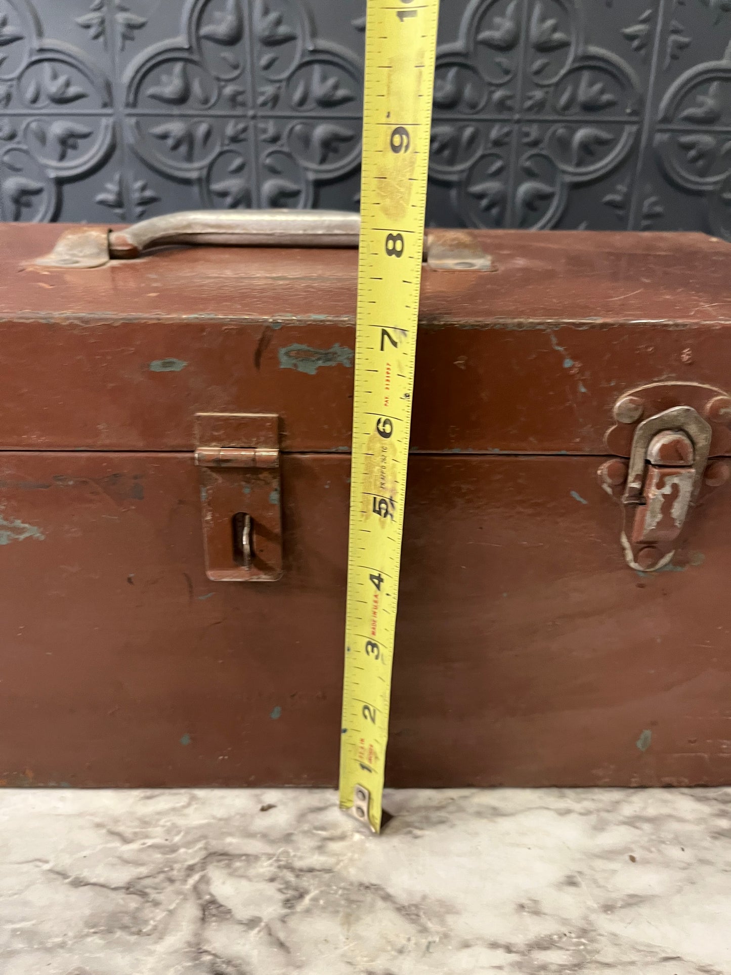 Brown Metal Tool Box