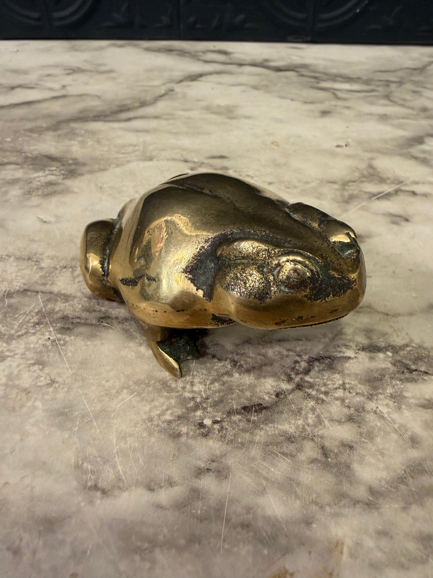 Small Brass Frog