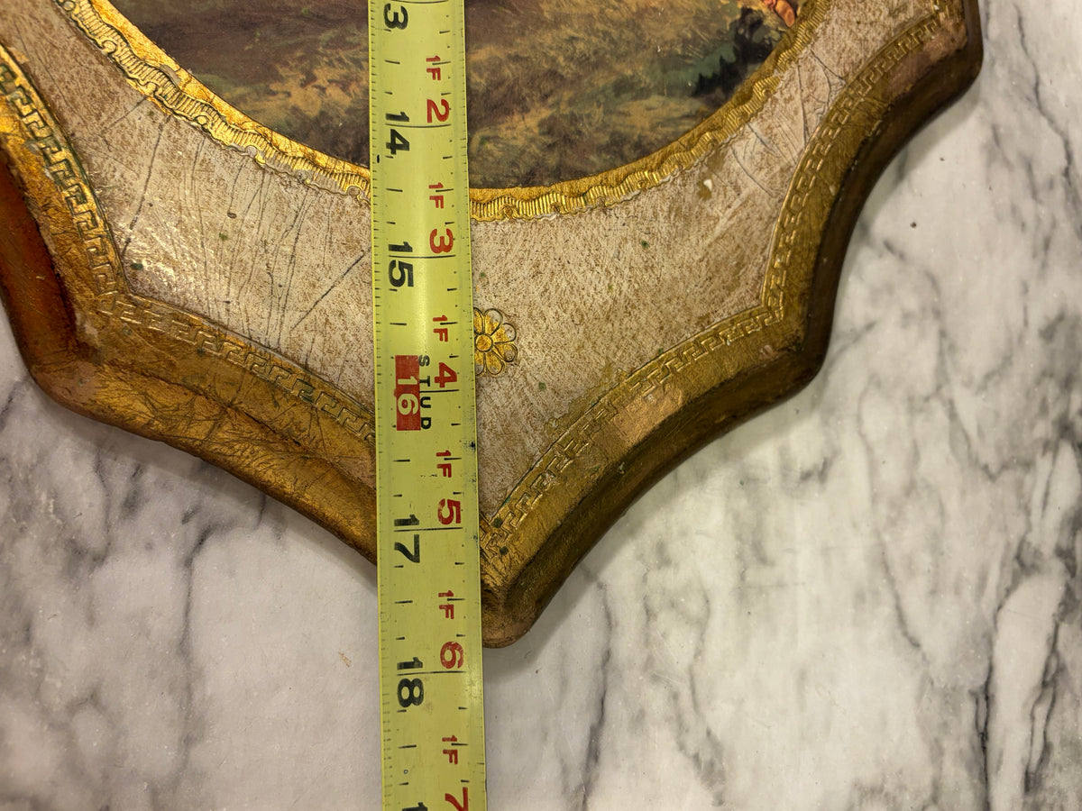 Italian Florentine Wall Plaque