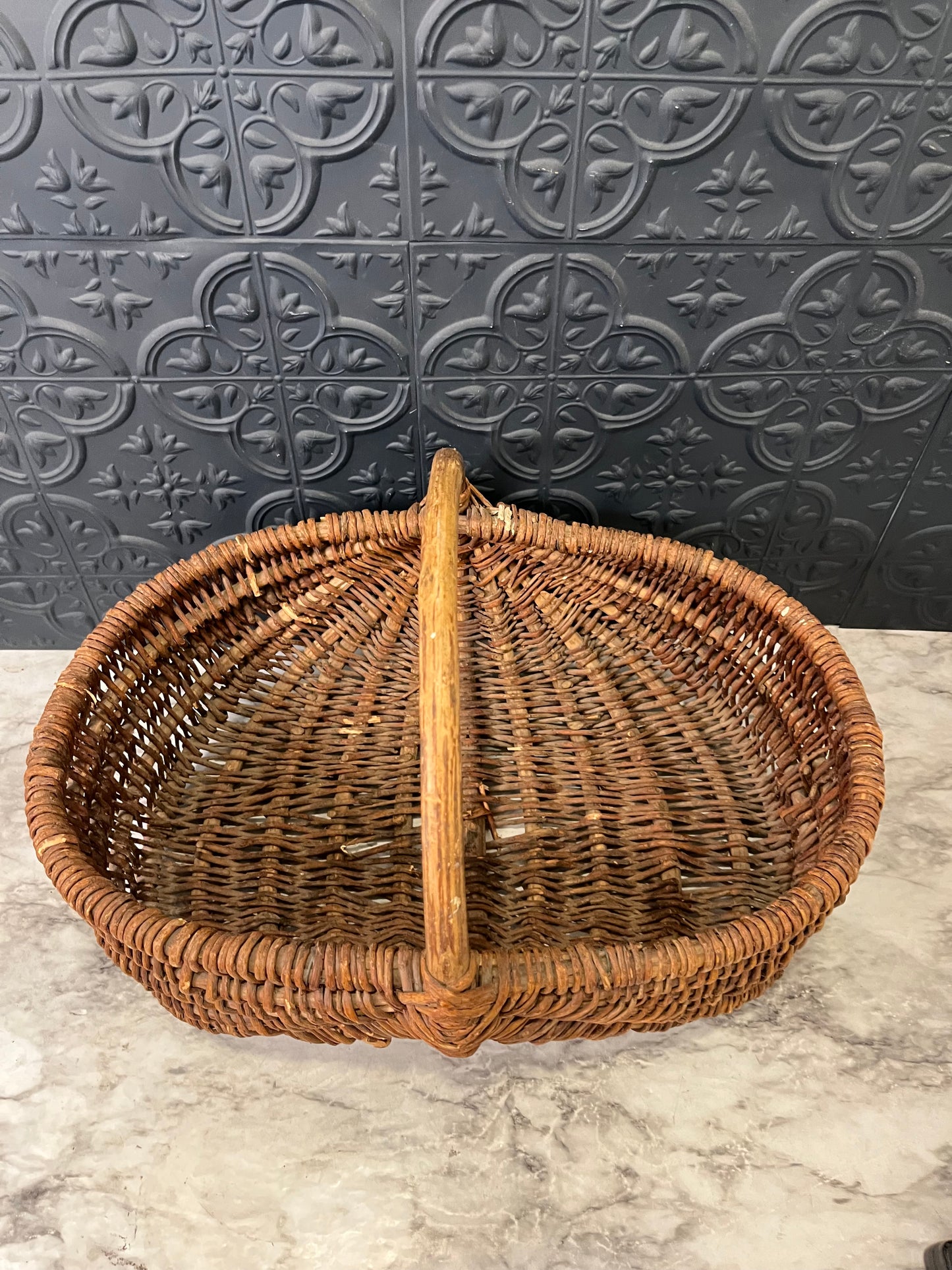 Antique French Egg Basket