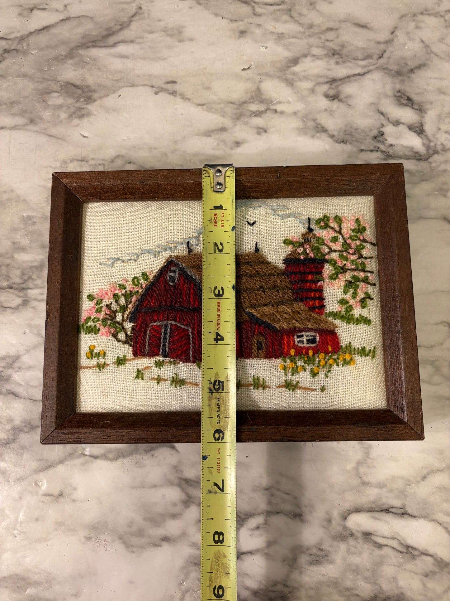 Small Stitching of Barn Framed