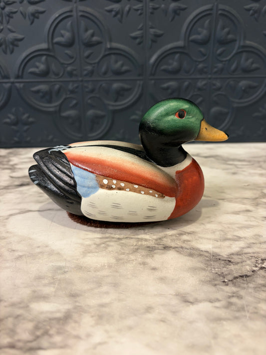 Small Ceramic Mallard with Felt Base